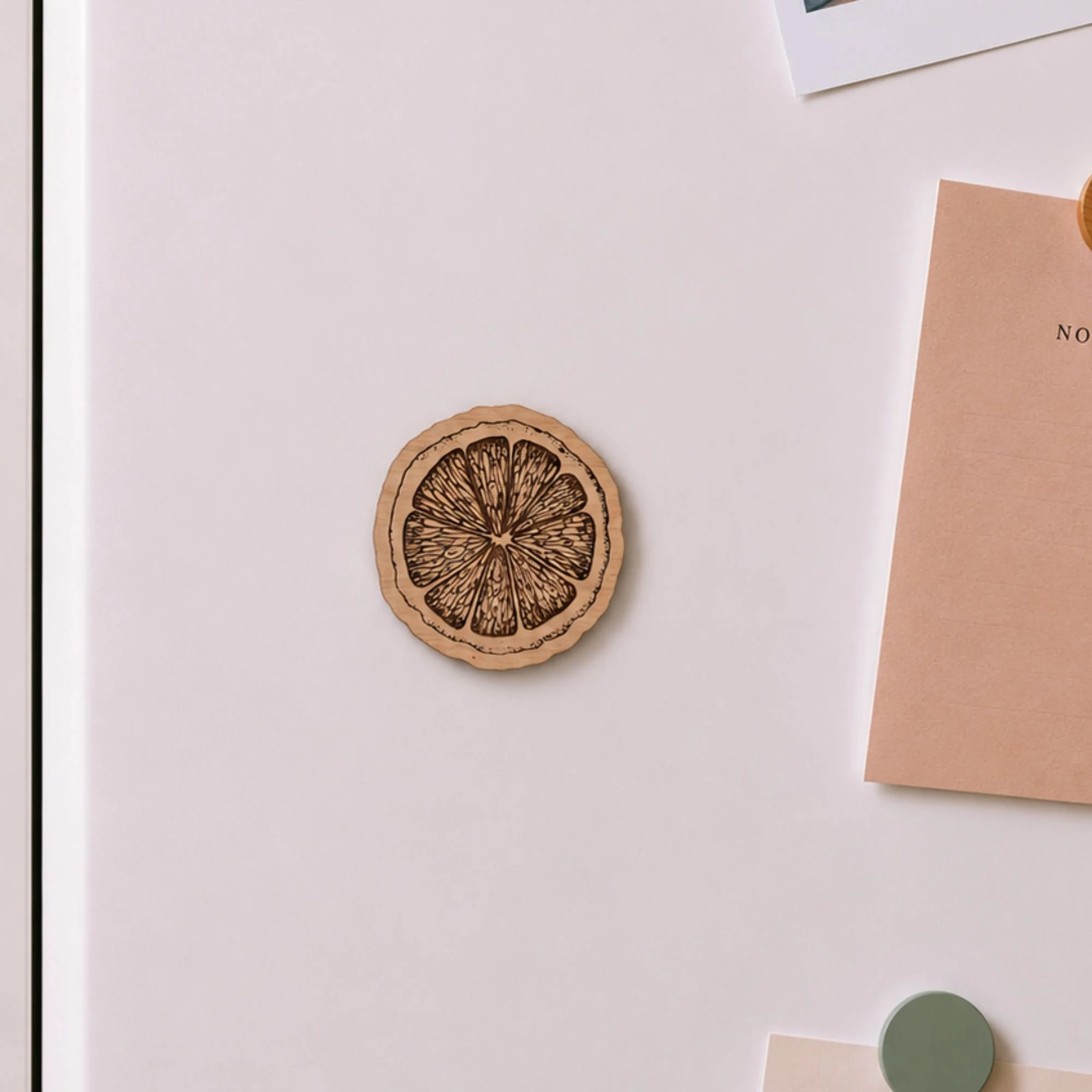 Grapefruit | Wood Magnet | Stationary Lover Gift