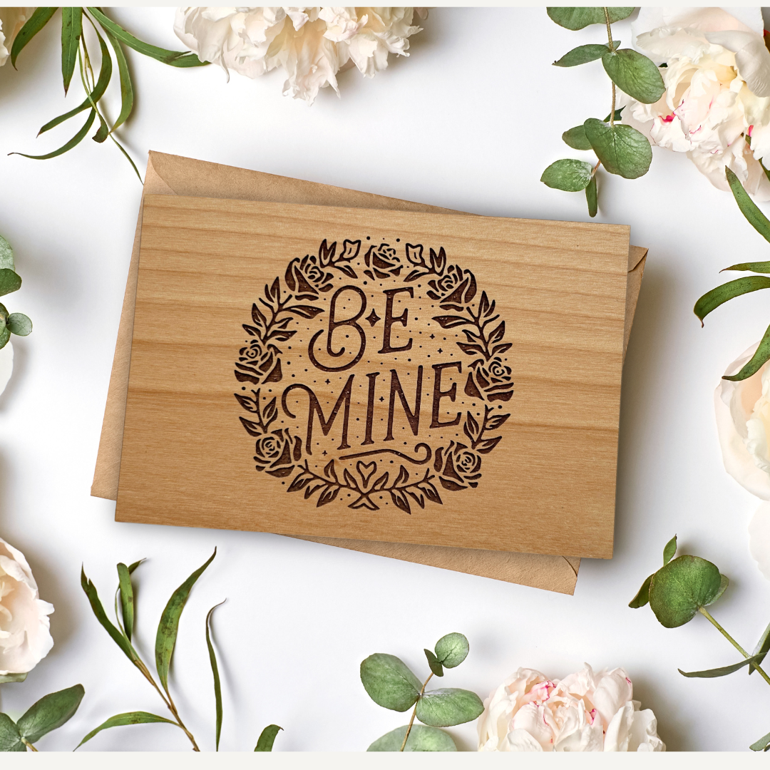 Be Mine | Real Wood Card