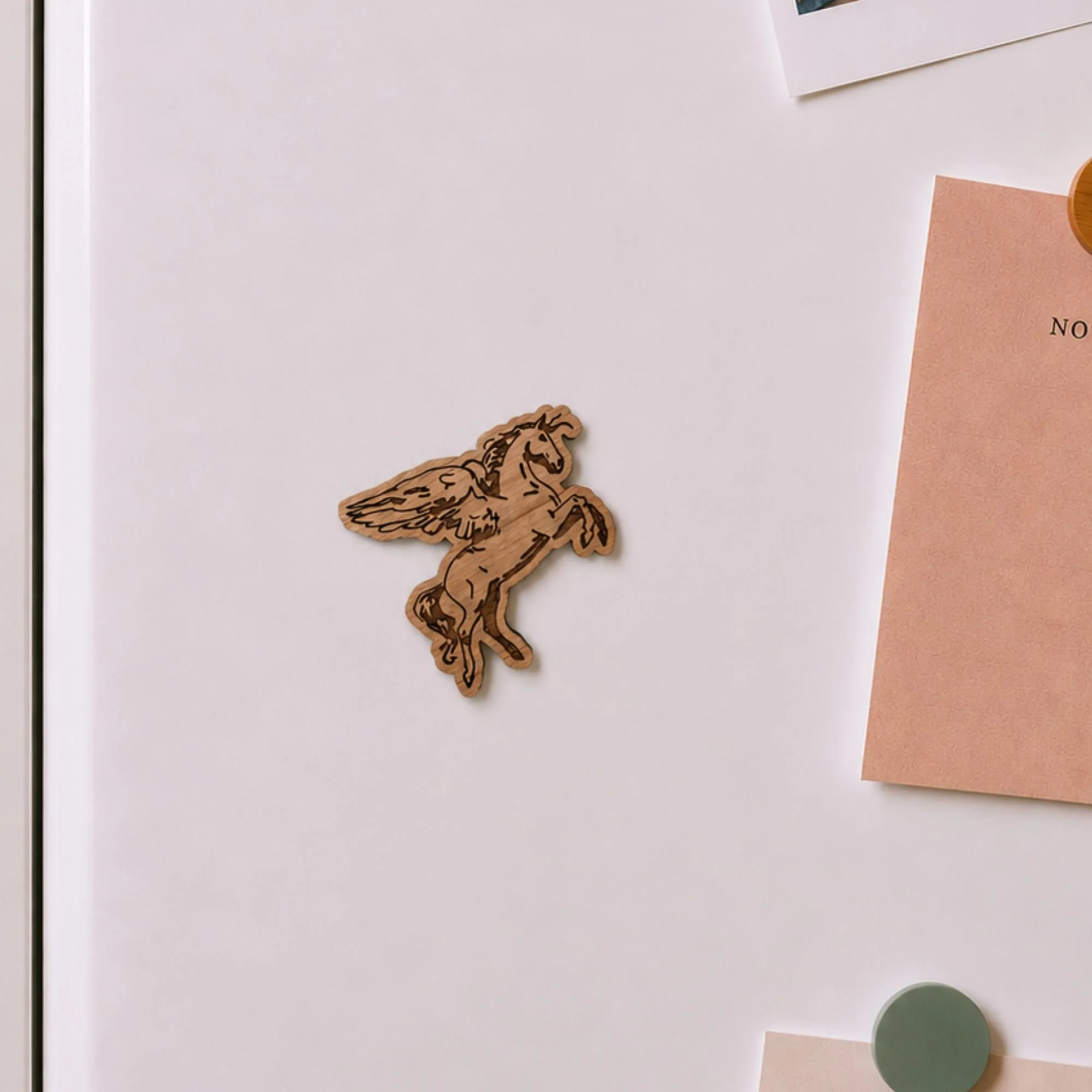 Flying Unicorn | Wood Magnet | Stationary Lover Gift
