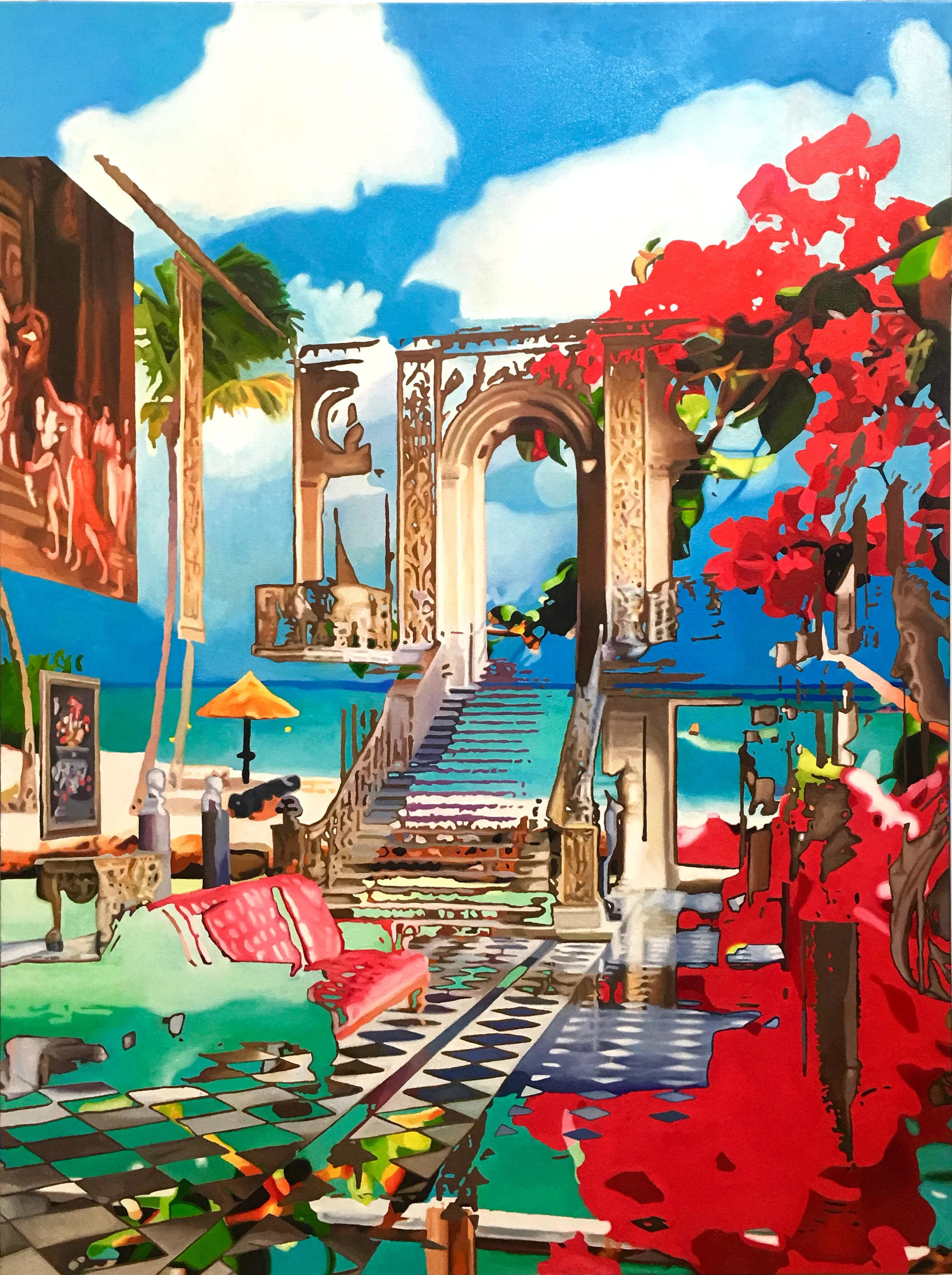 C'est La Vie, 2016, Oil ON CANVAS, 36 X 48 X 1 1/2 INCHES