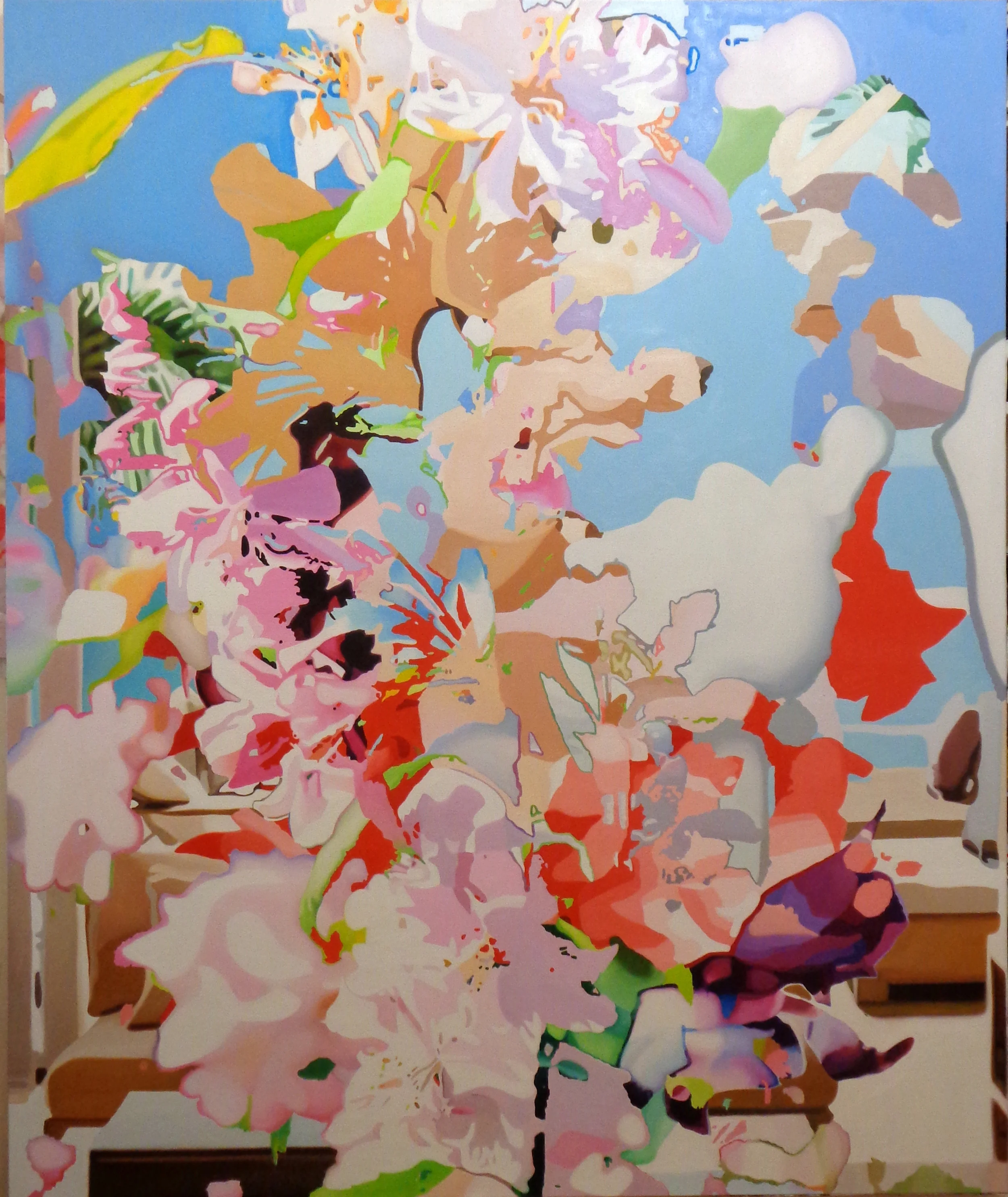 Room With A View, 2018 Oil On Canvas, 60 x 72 x 1 1/2 inches