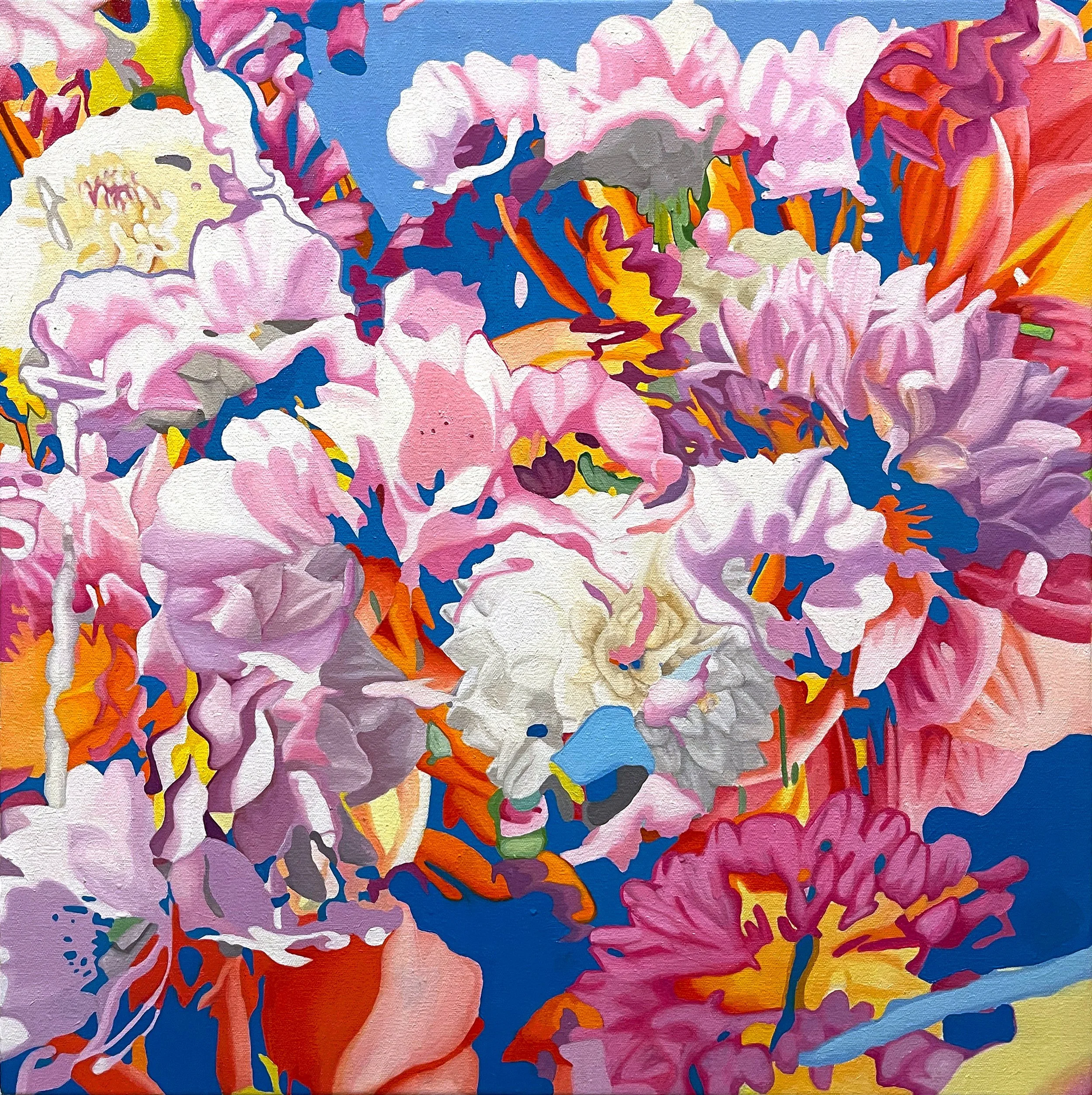 Flora 2, 2021, oil on canvas, 24 x 24 x 1 1/2 inches