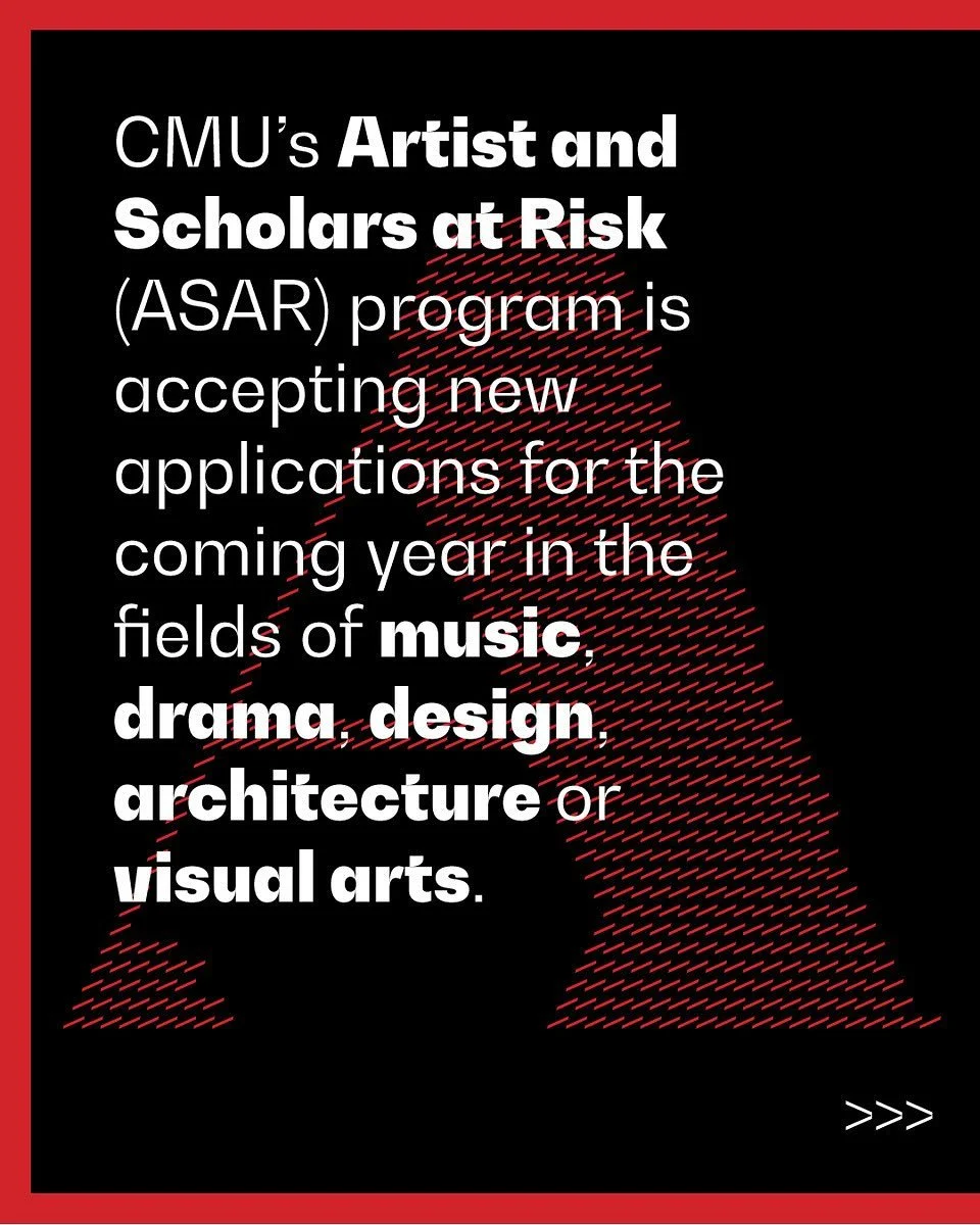 Getting the word out about a call for applicants or nominations for an important new program at CMU.

CMU&rsquo;s Artists and Scholars At Risk (ASAR) Program upholds the values of academic freedom and freedom of expression by hosting scholars and art