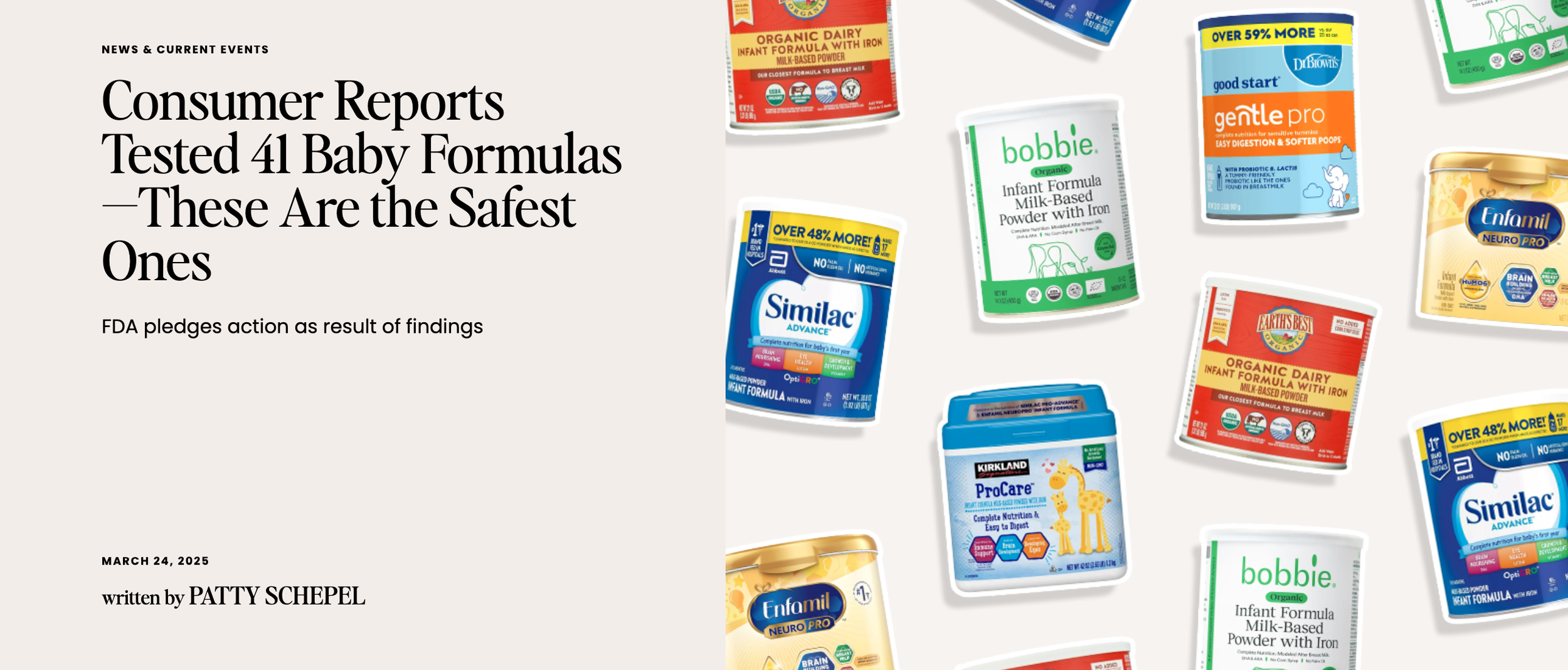 The Everygirl product review roundup featuring Bobbie formula