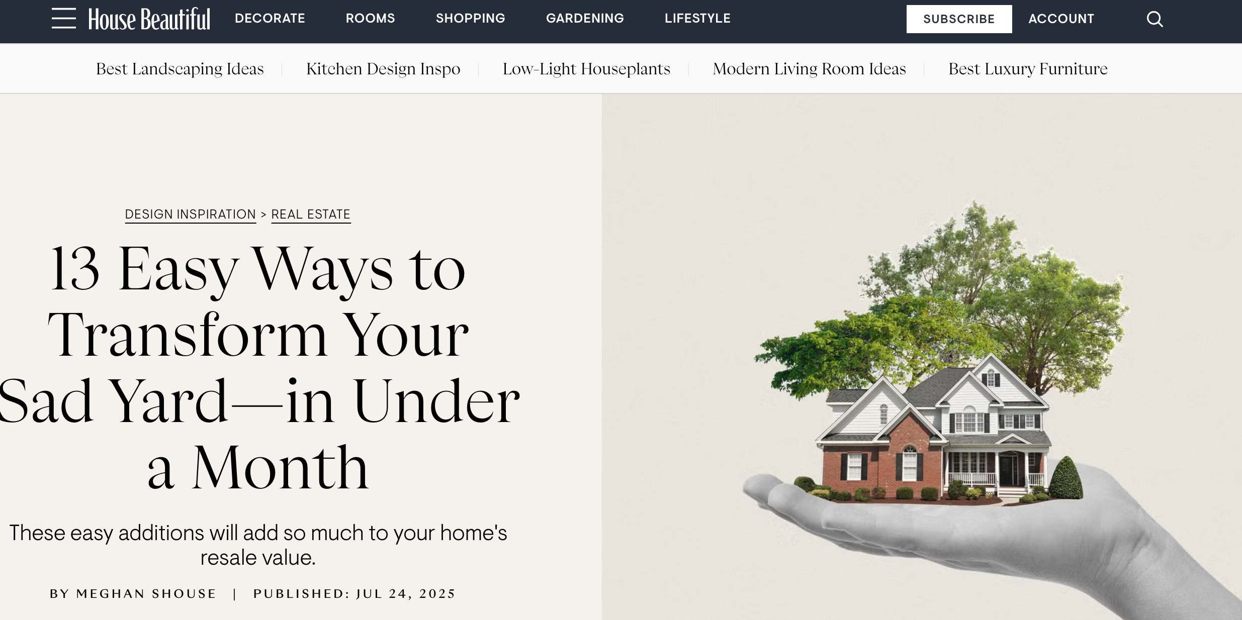 Yardzen in House Beautiful