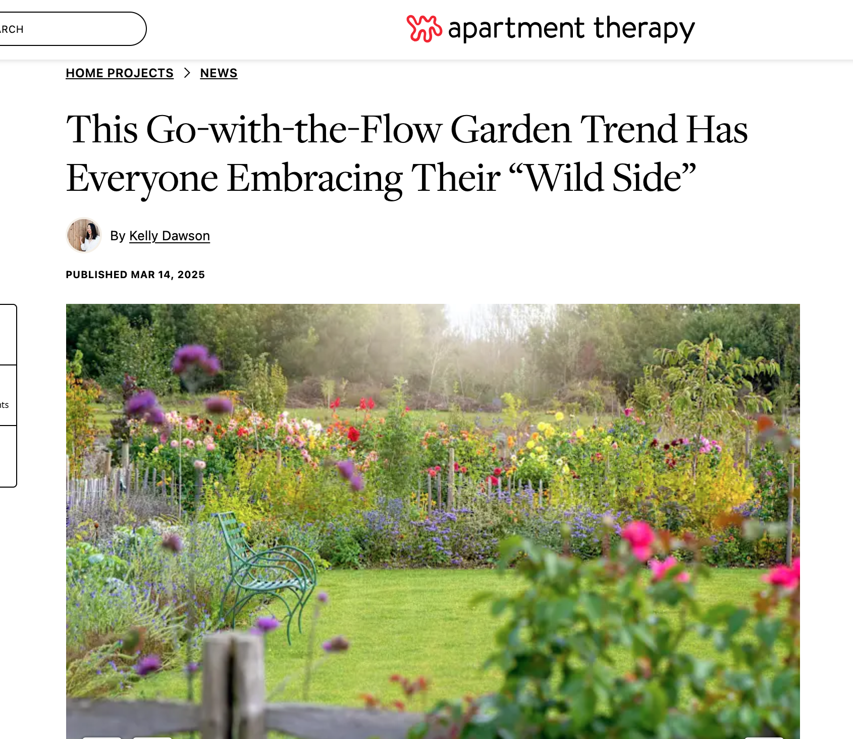 Apartment Therapy story featuring Yardzen