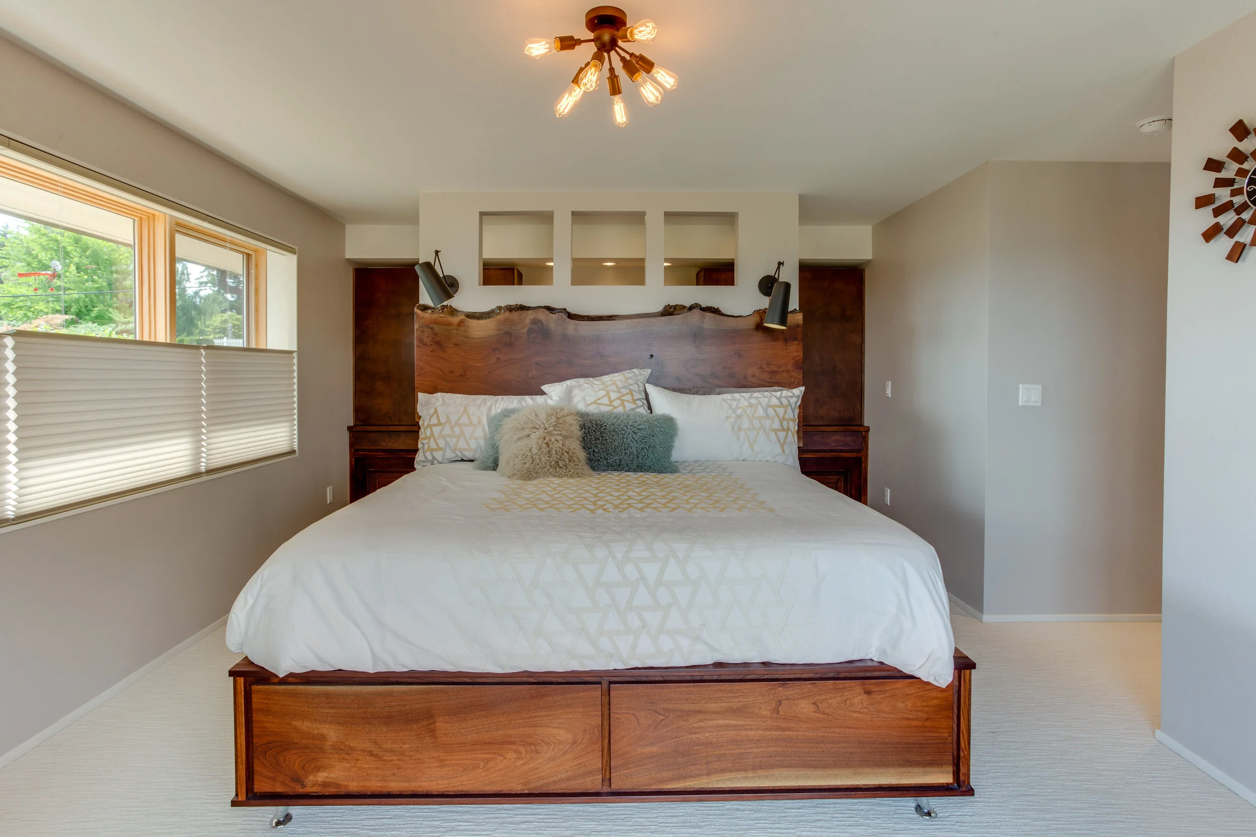 Dark Walnut Bed Frame
