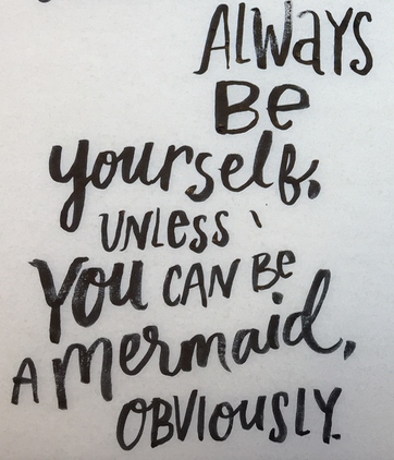 Lettering made with Pentel Brush Pen, then edited digitally.&nbsp;