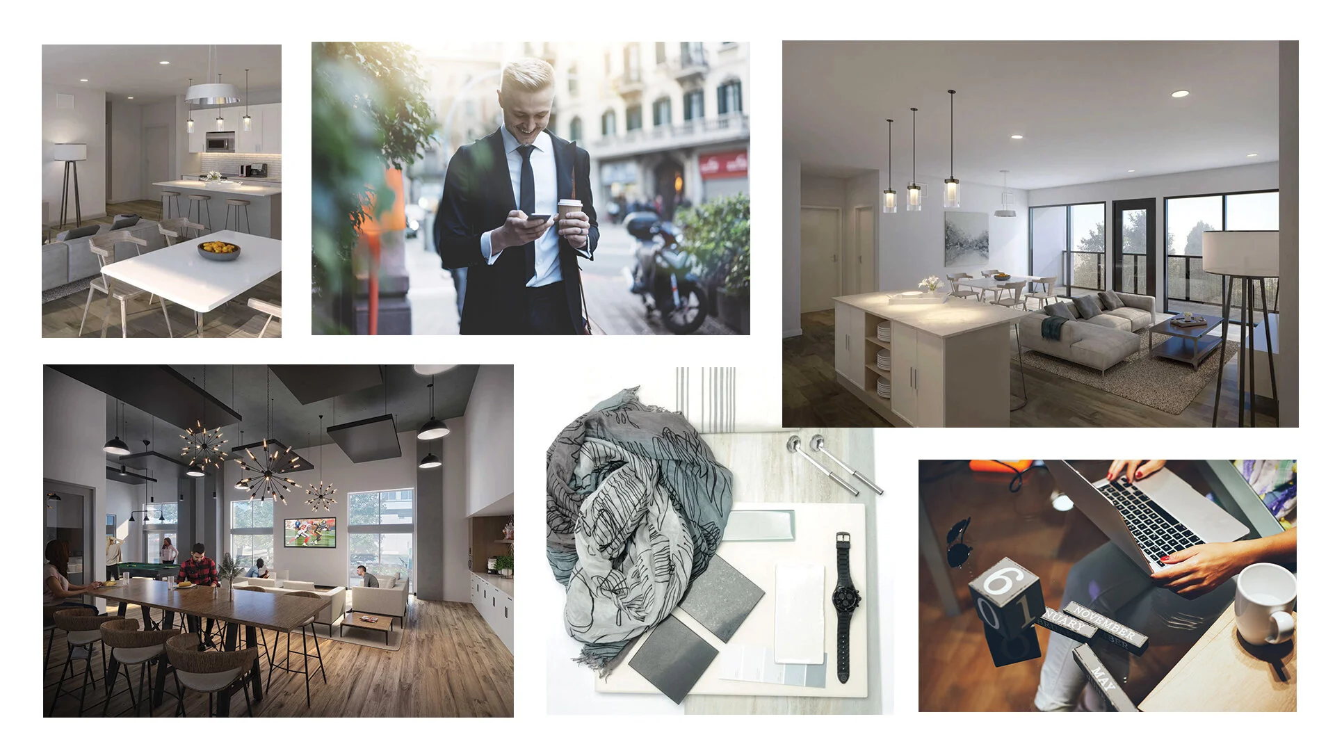 Mood board for initial concepting and design.