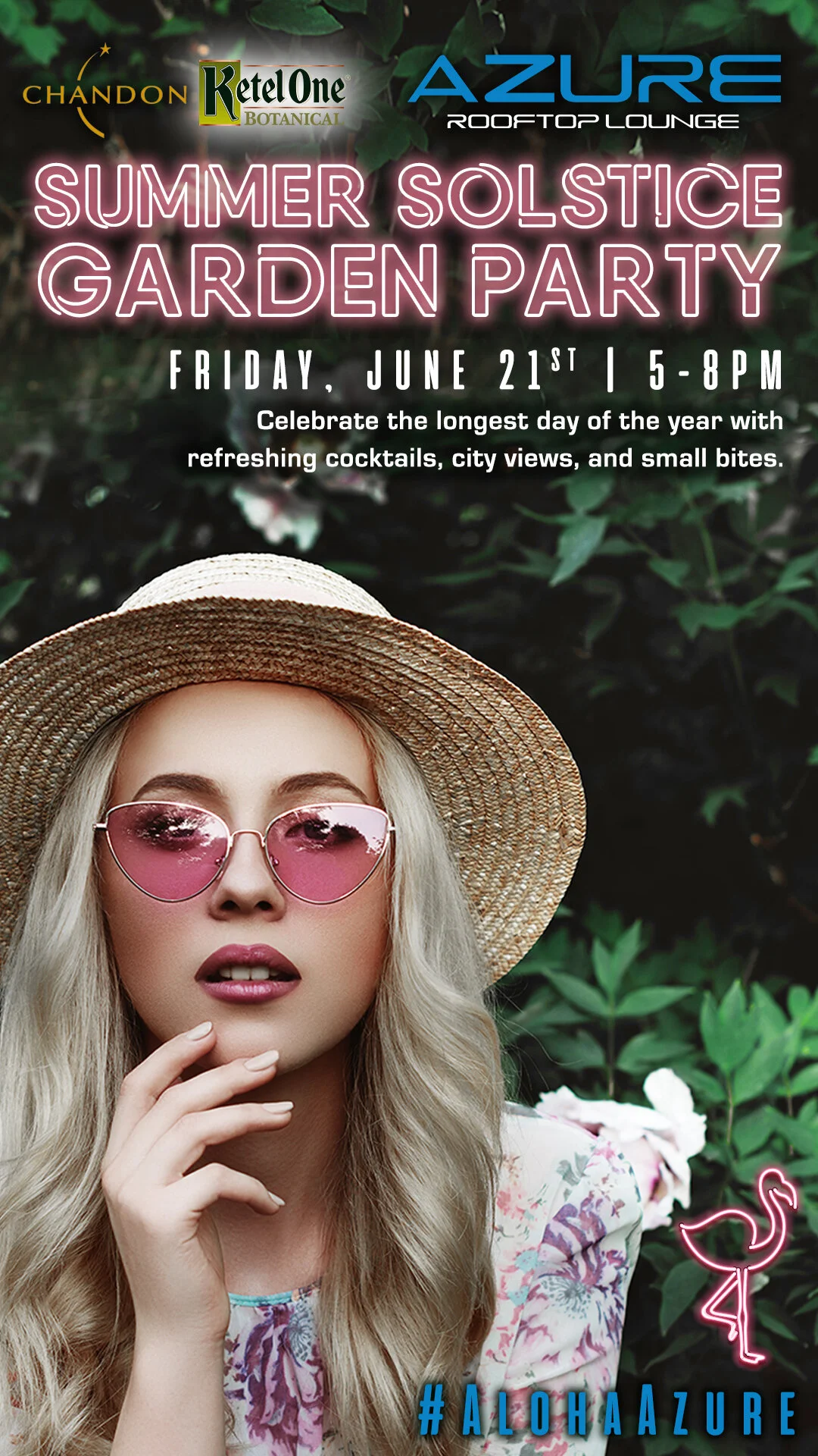 Instagram Story Ad promoting Summer Solstice at Azure Event.