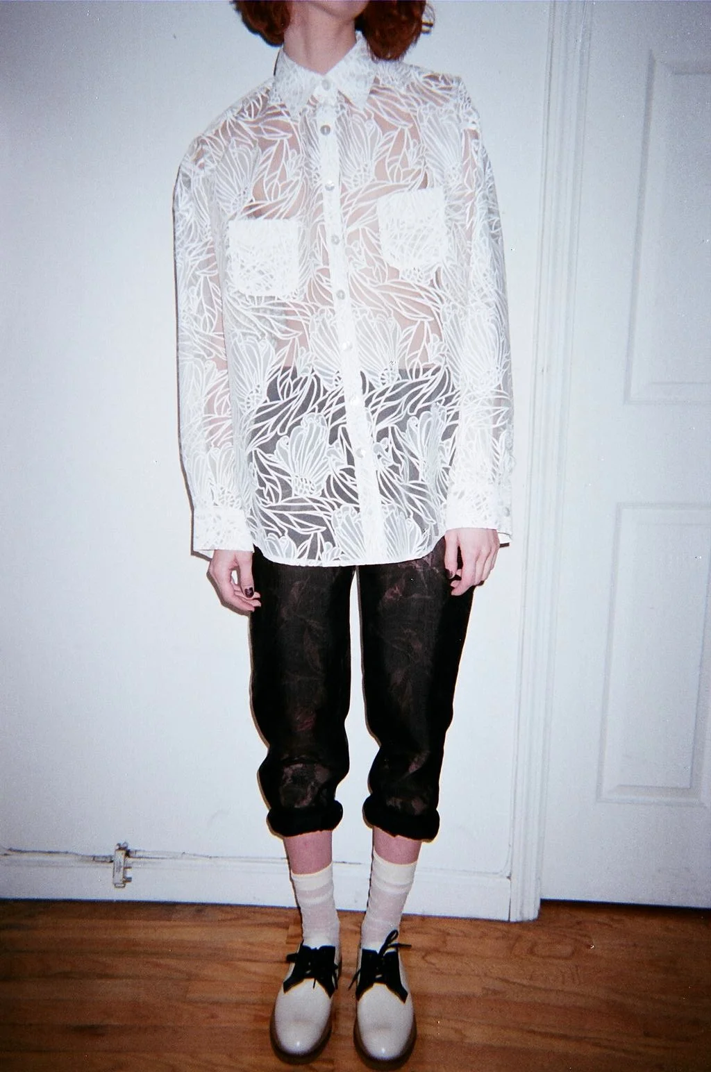   annalisa rose &nbsp;in a fitting.&nbsp; east village, nyc. &nbsp;2014. 