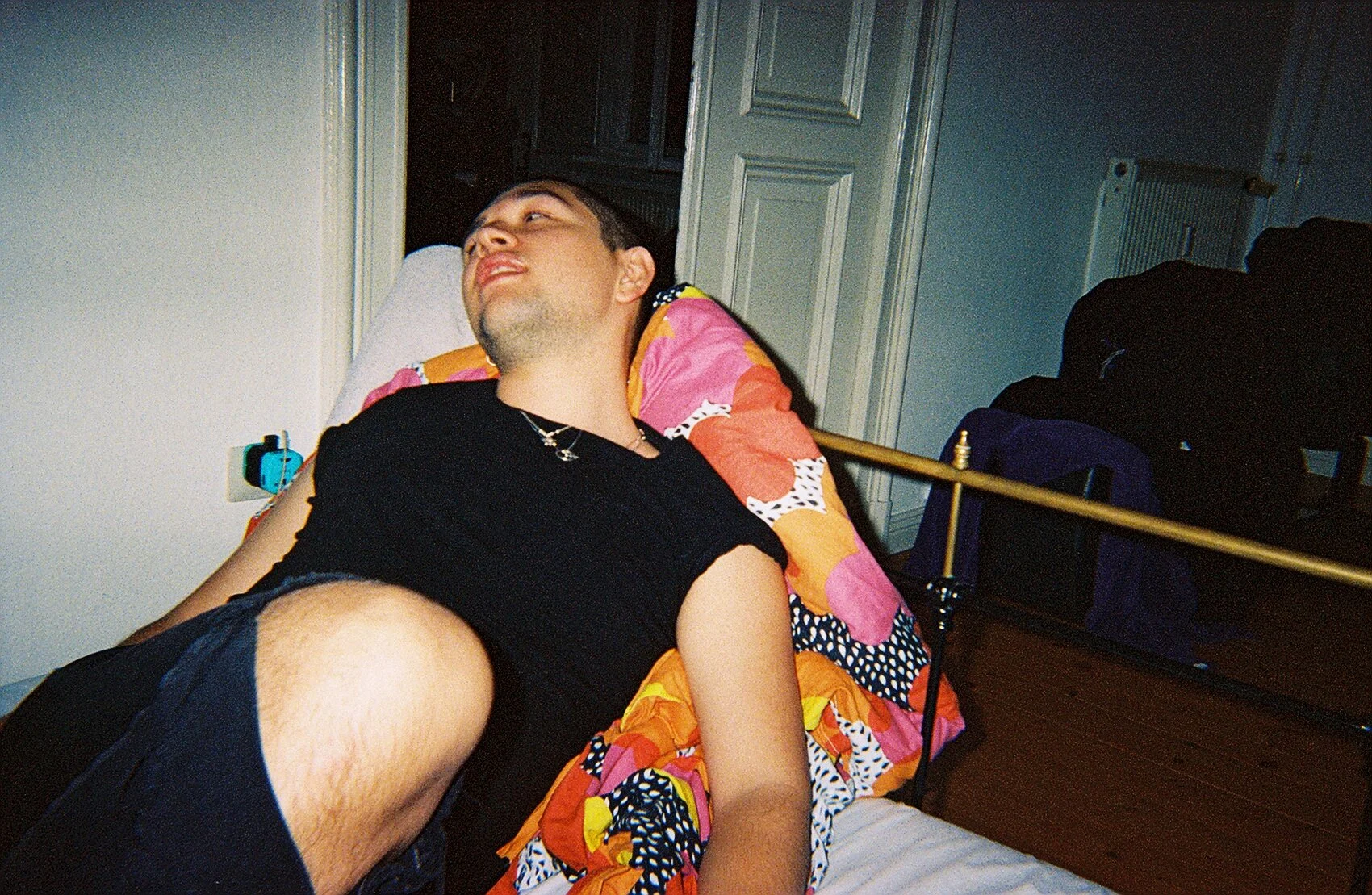   david and the technicolor comforter . neukölln, berlin. 2017. 