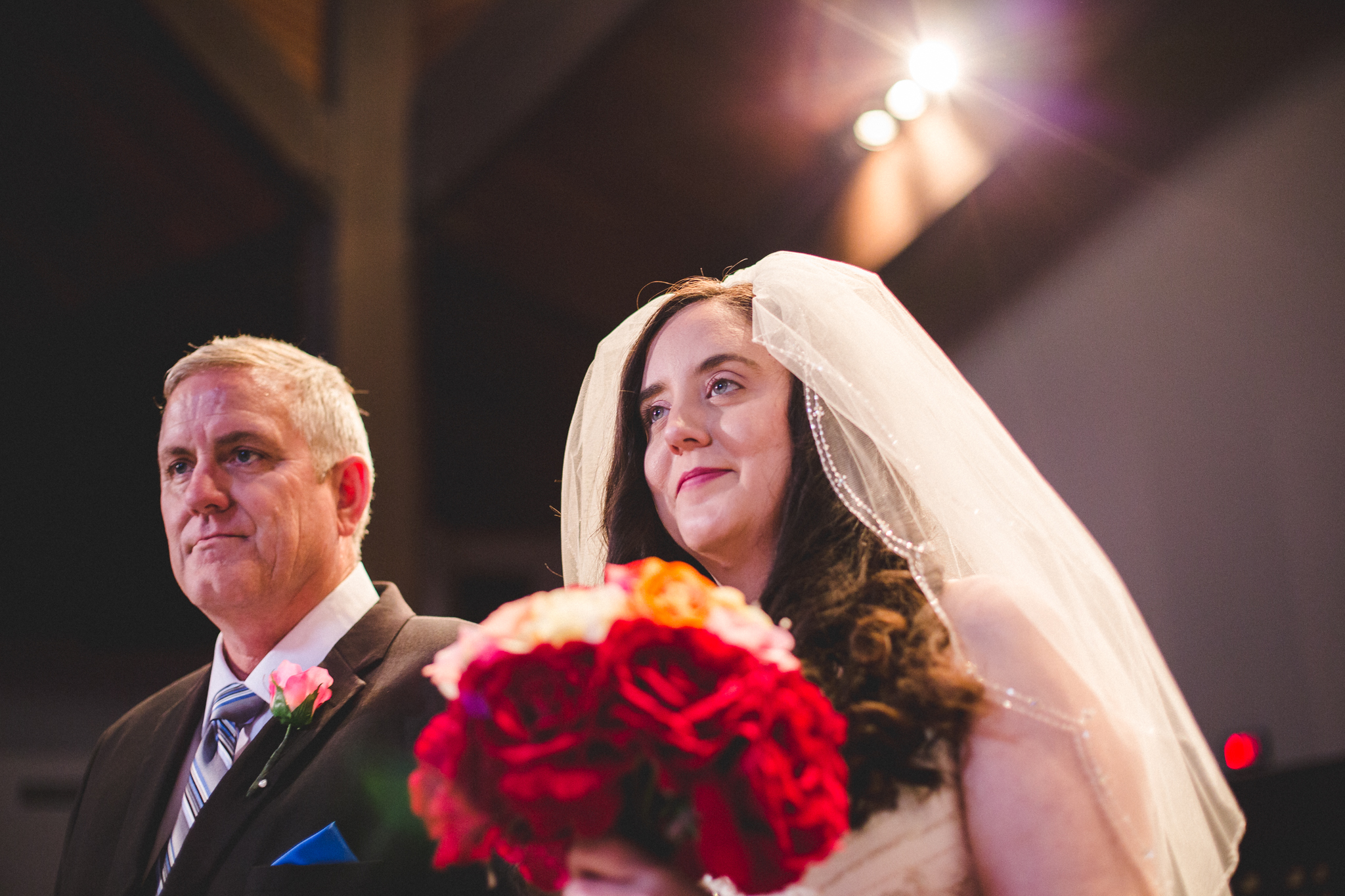 rs beautiful bride and father come down aisle oklahoma city