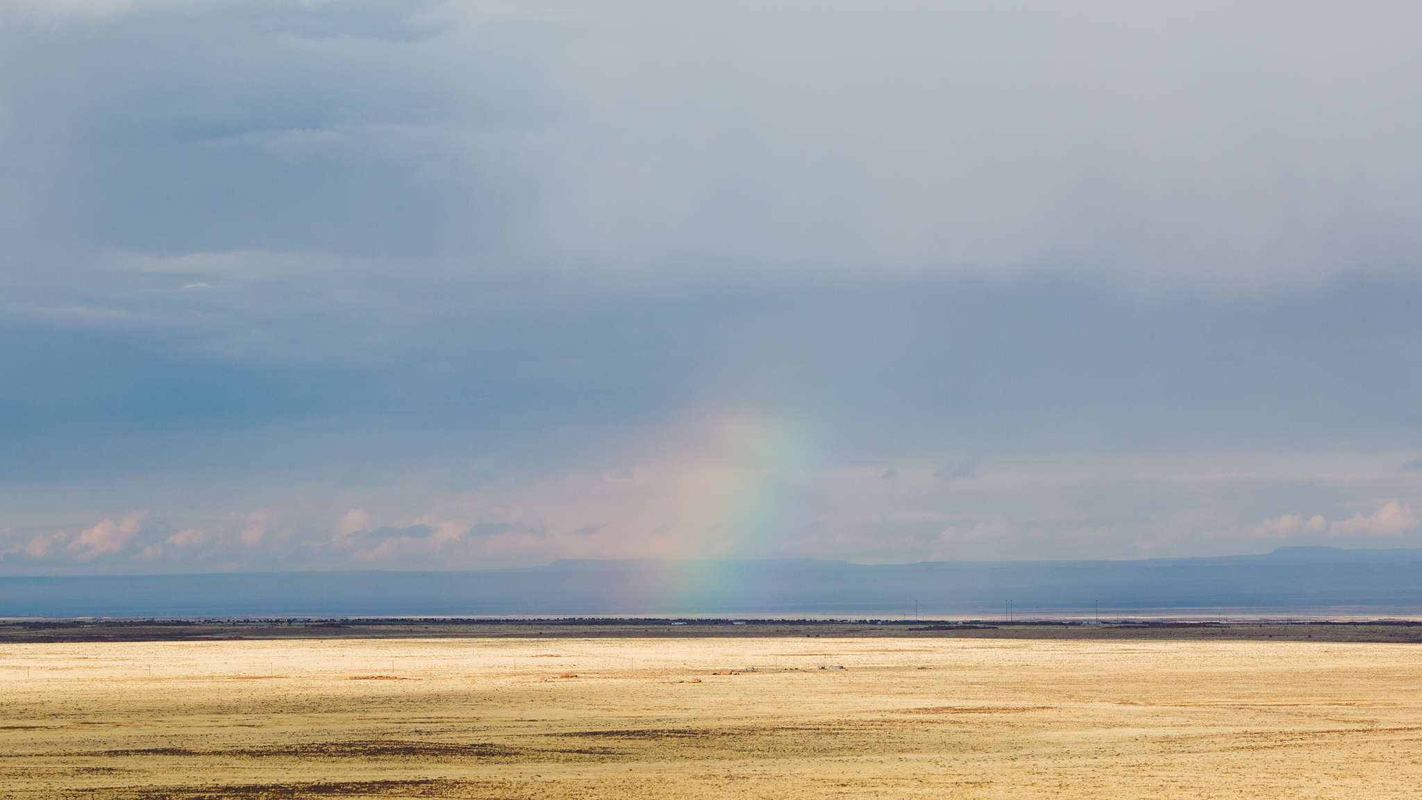 beautiful landscape arizona desert rainbow