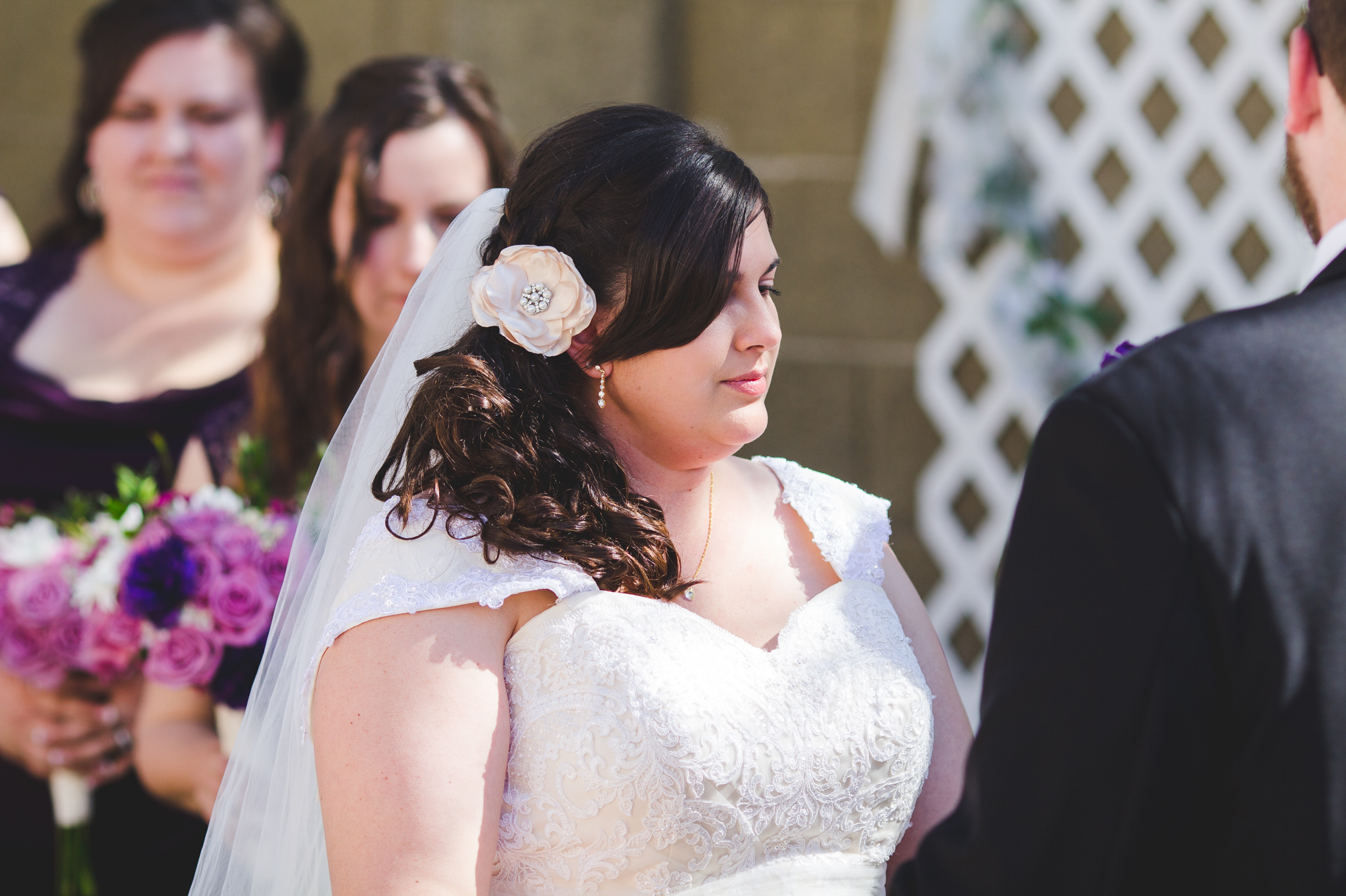 bride during ceremony sd