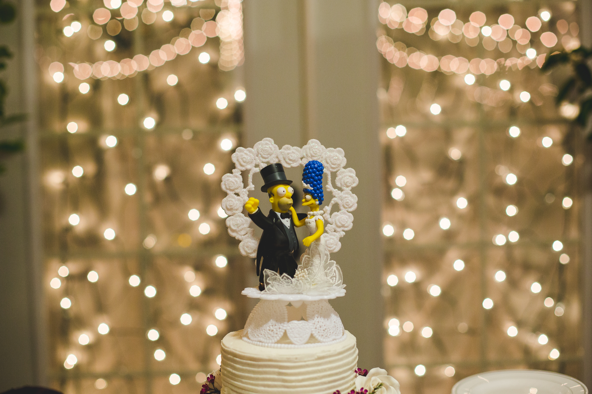 awesome simpsons wedding cake topper sd