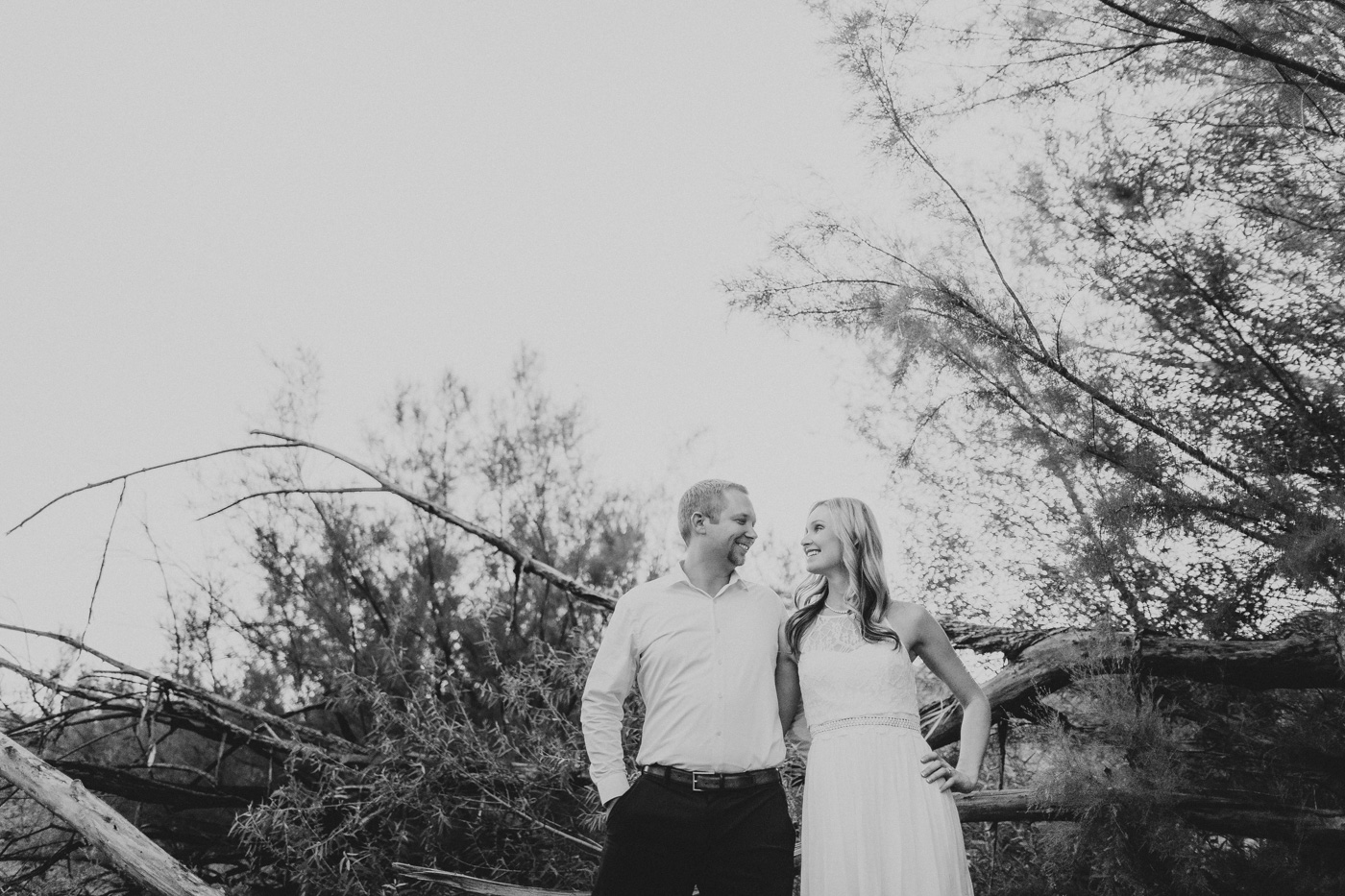 black-and-white-engagement-photo