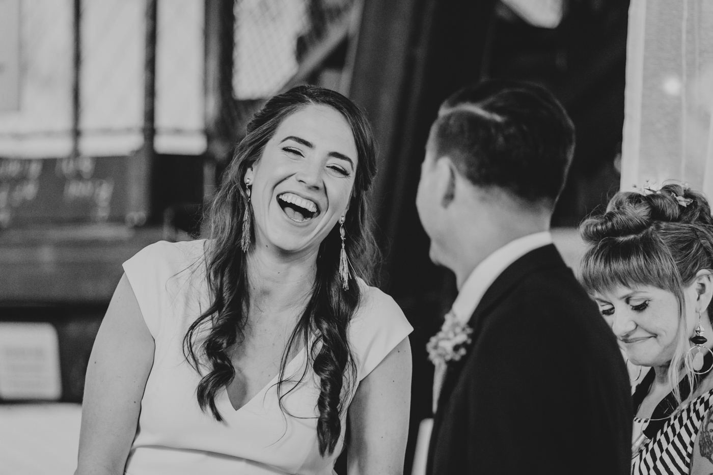laughing-bride-black-and-white