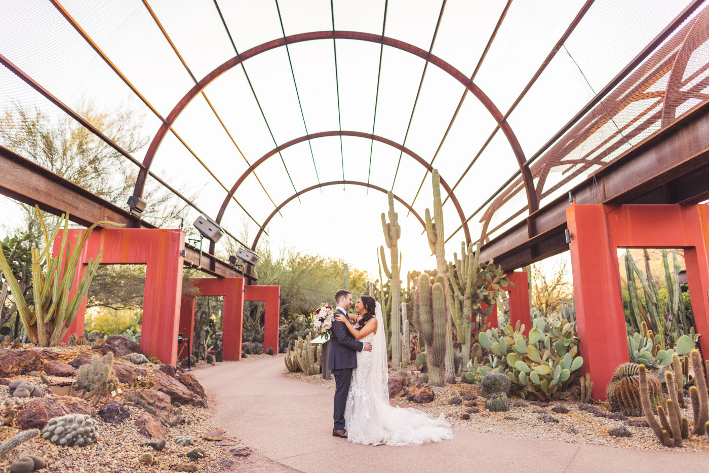 Taliah And Jon S Desert Botanical Garden Wedding Aaron Kes