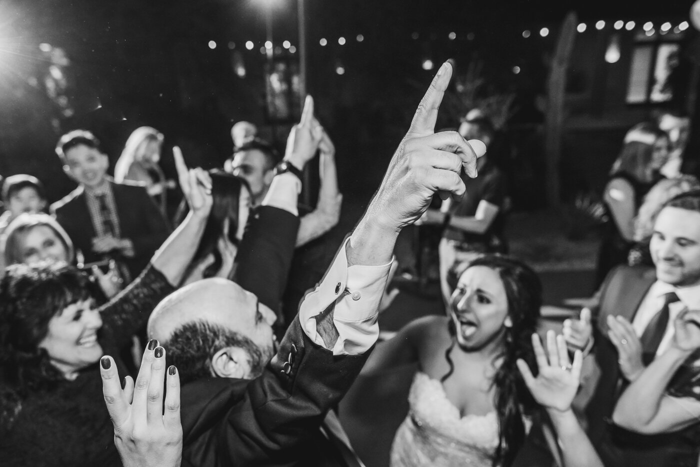 black-and-white-wedding-reception-photo