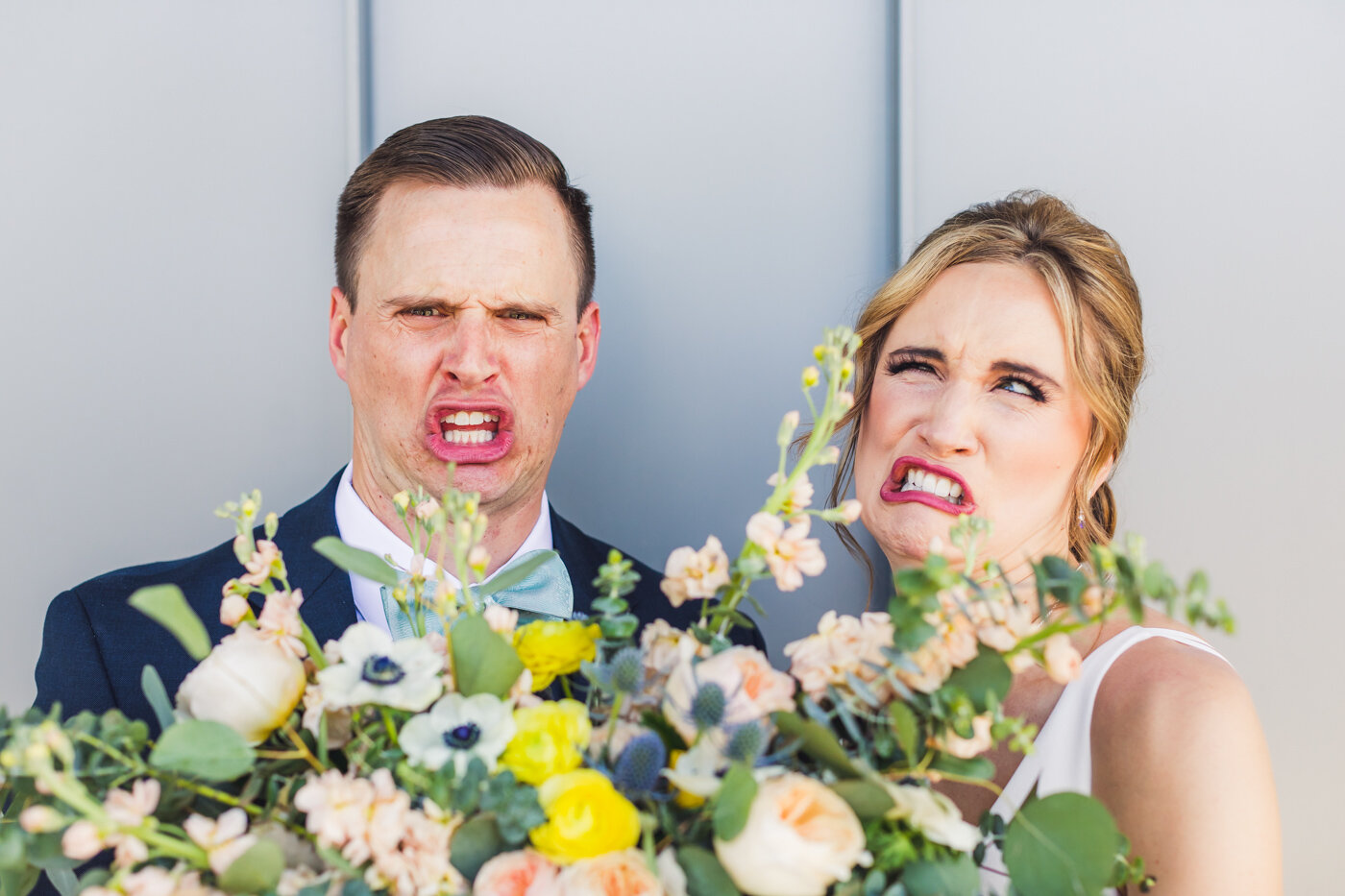 silly-faces-bride-and-groom
