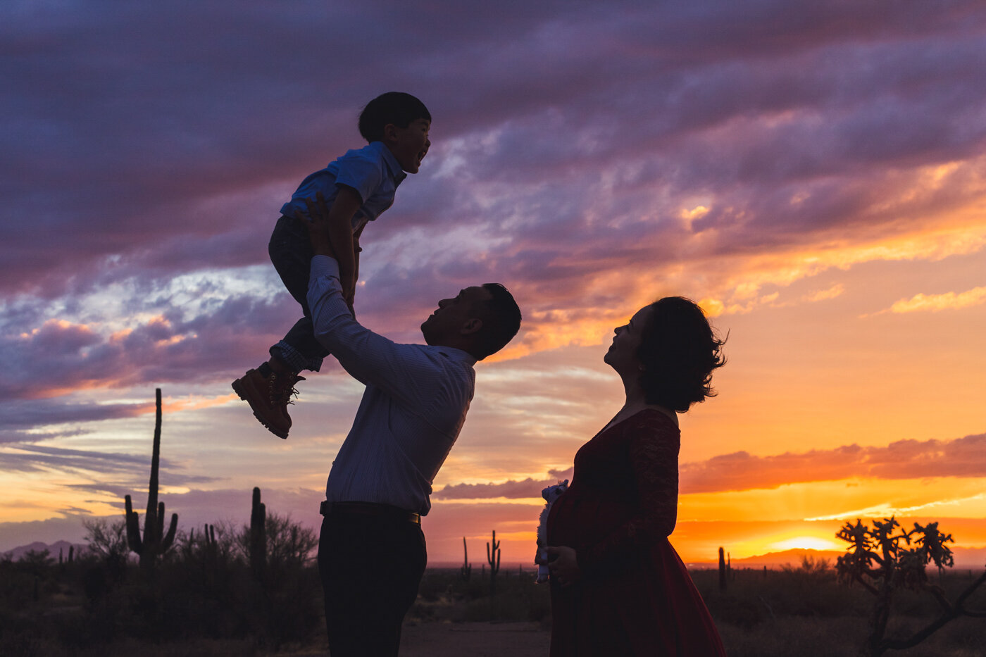 colorful-family-sunset-photo