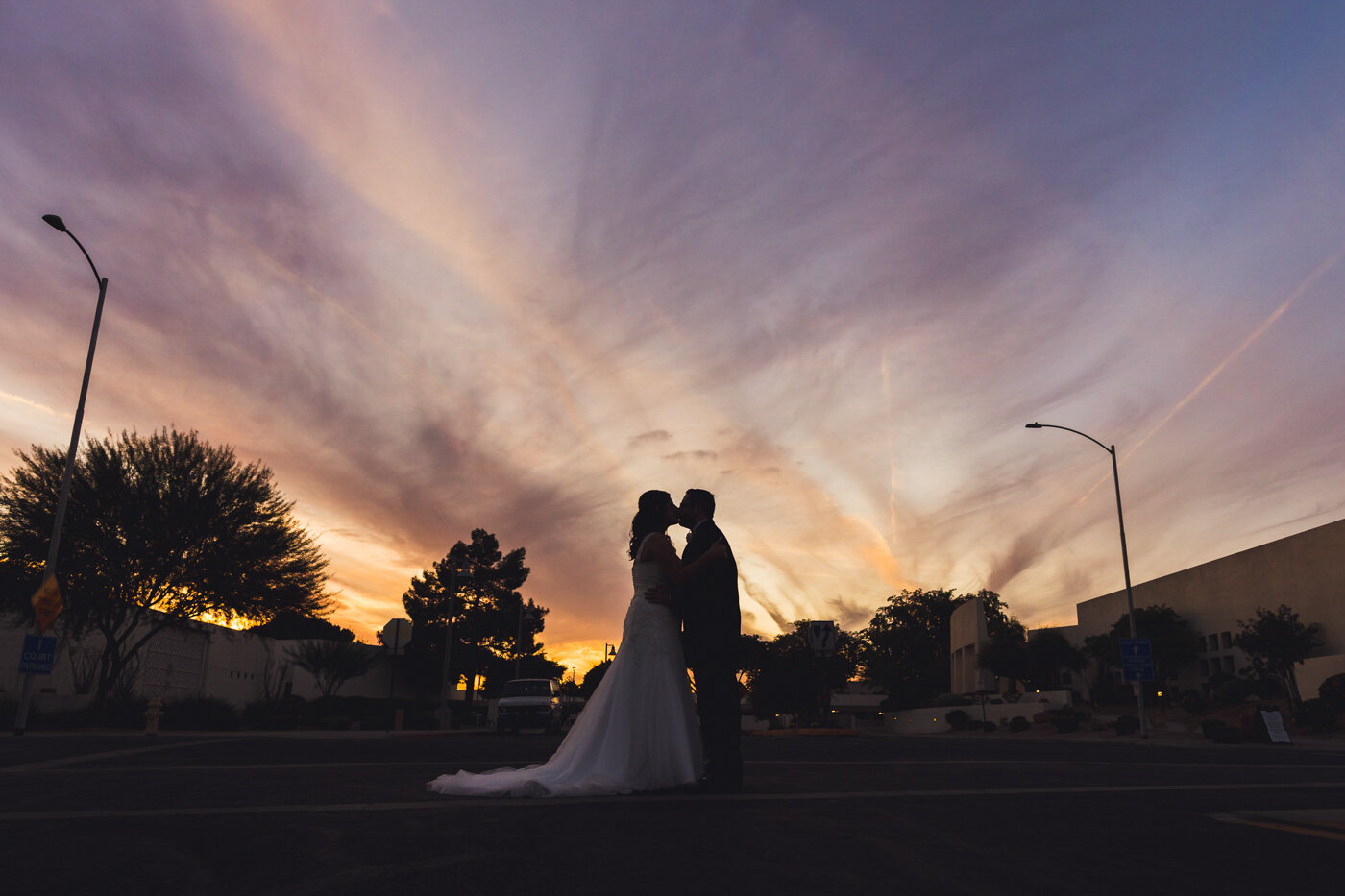 scottsdale-wedding-sunset-silhouette