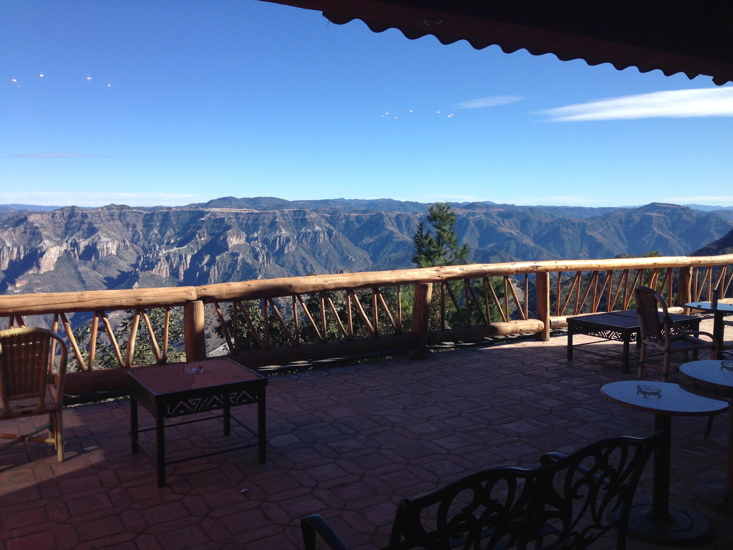 Pasada Mirador Hotel at the rim of Copper Canyon, MX