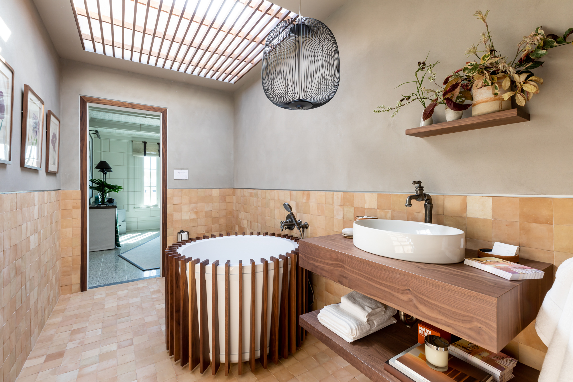 “Wabi Sabi Soak Room” by Clara Bulfoni of Geddes Ulinskas Architects .