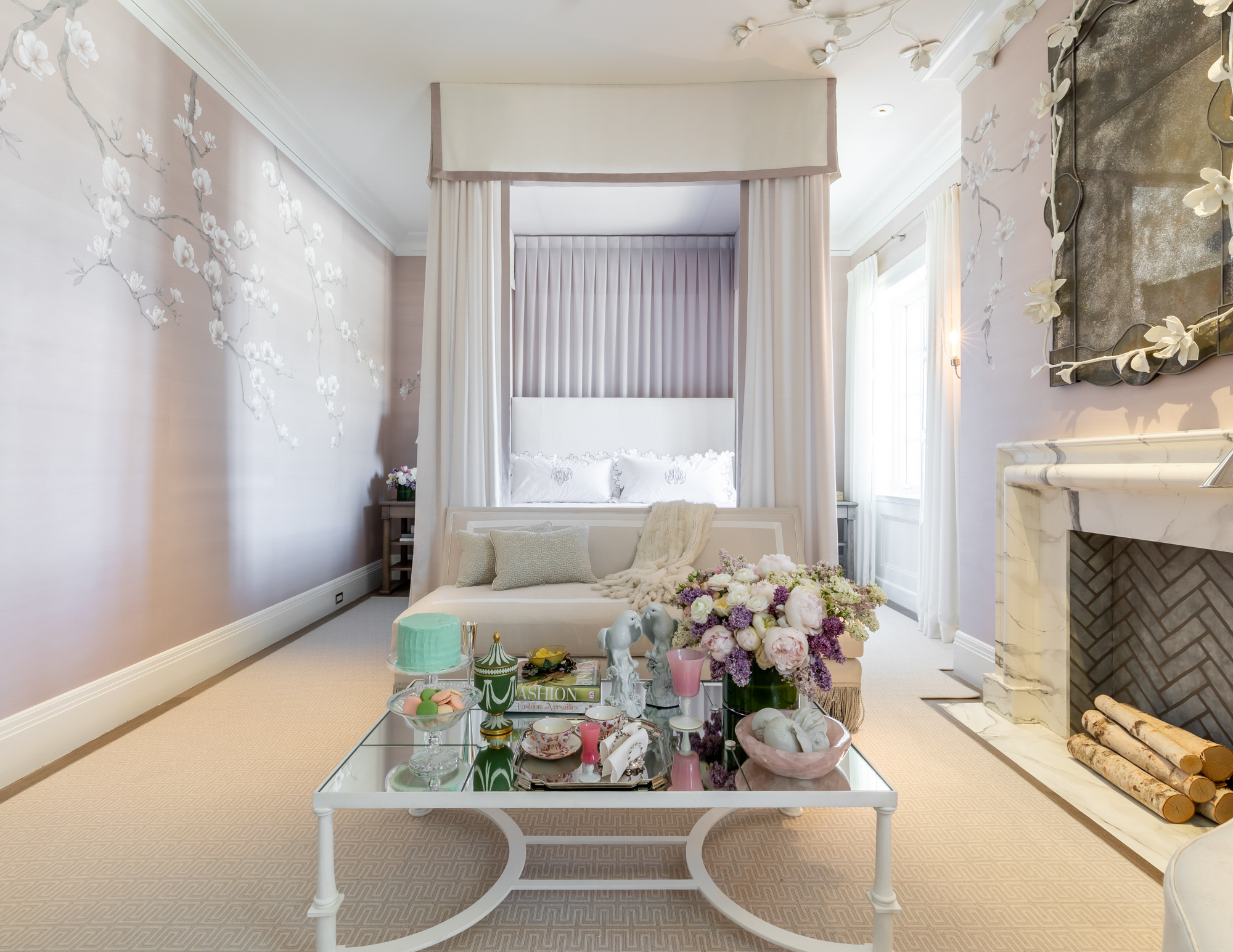 “Marie’s Magnolias” by Dina Bandman Interiors .