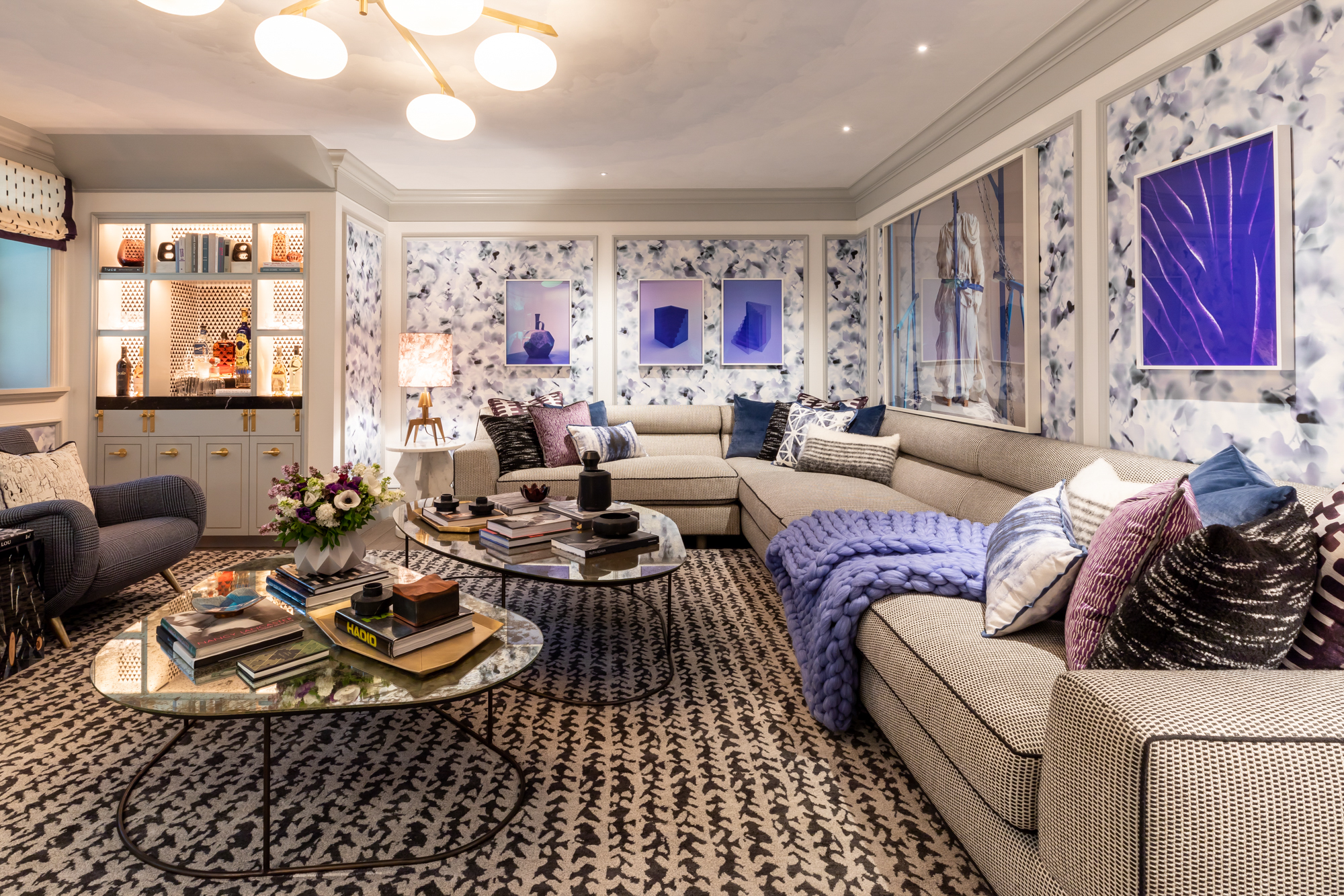 “The Wo-Man Cave” by Kelly Hohla Design .