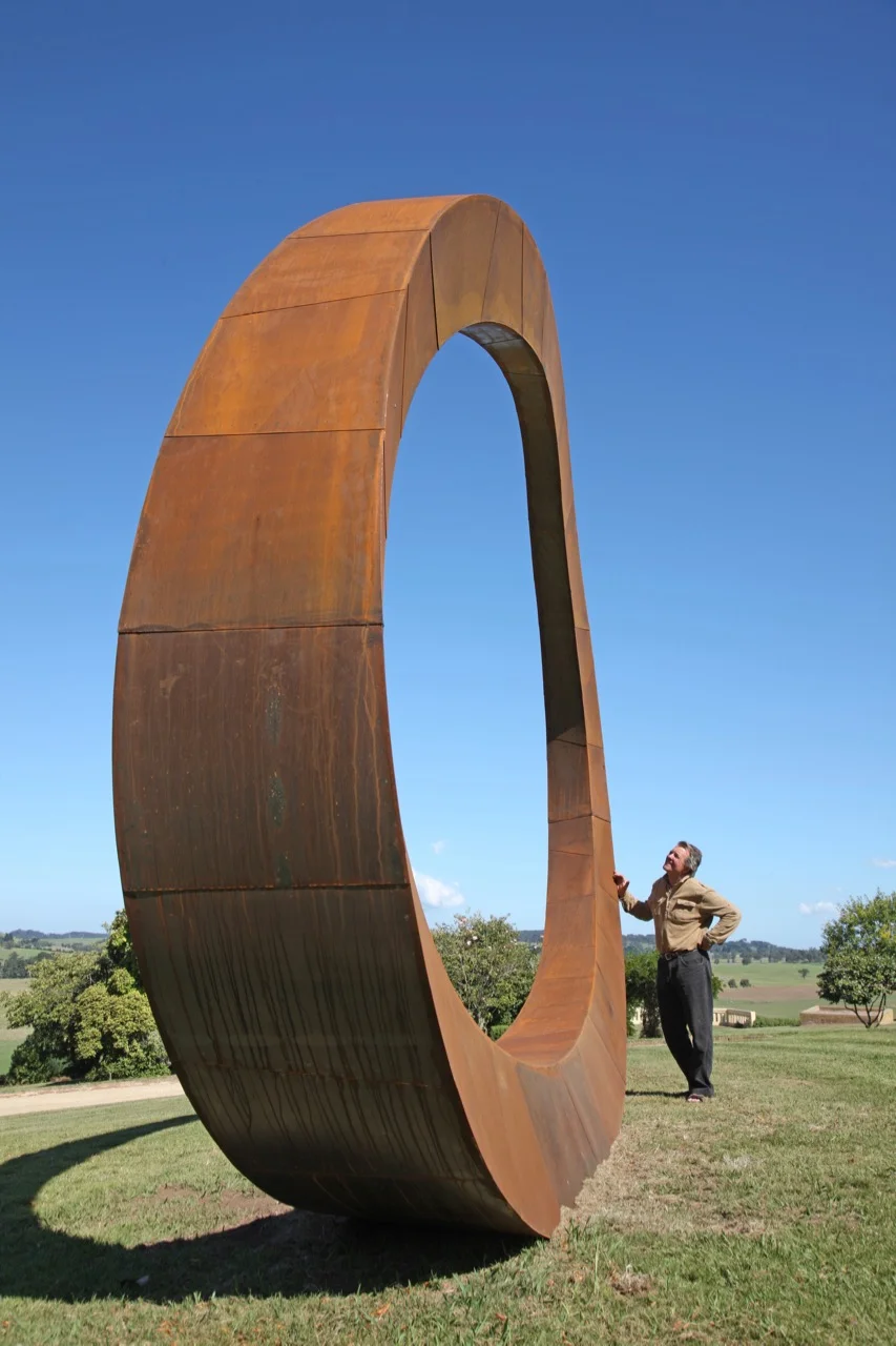 Sculpture, corten steel, 4.5m high