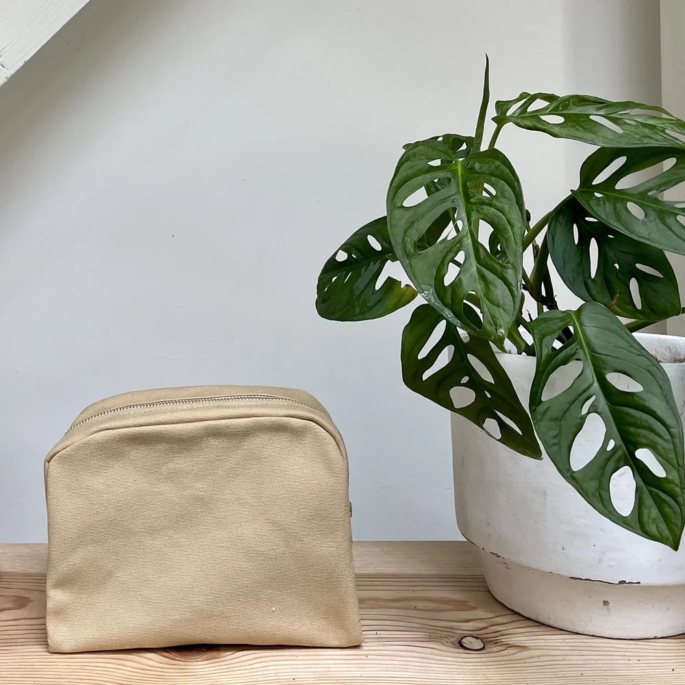 West Dopp Kit in Camel Canvas — Frankie & Coco PDX