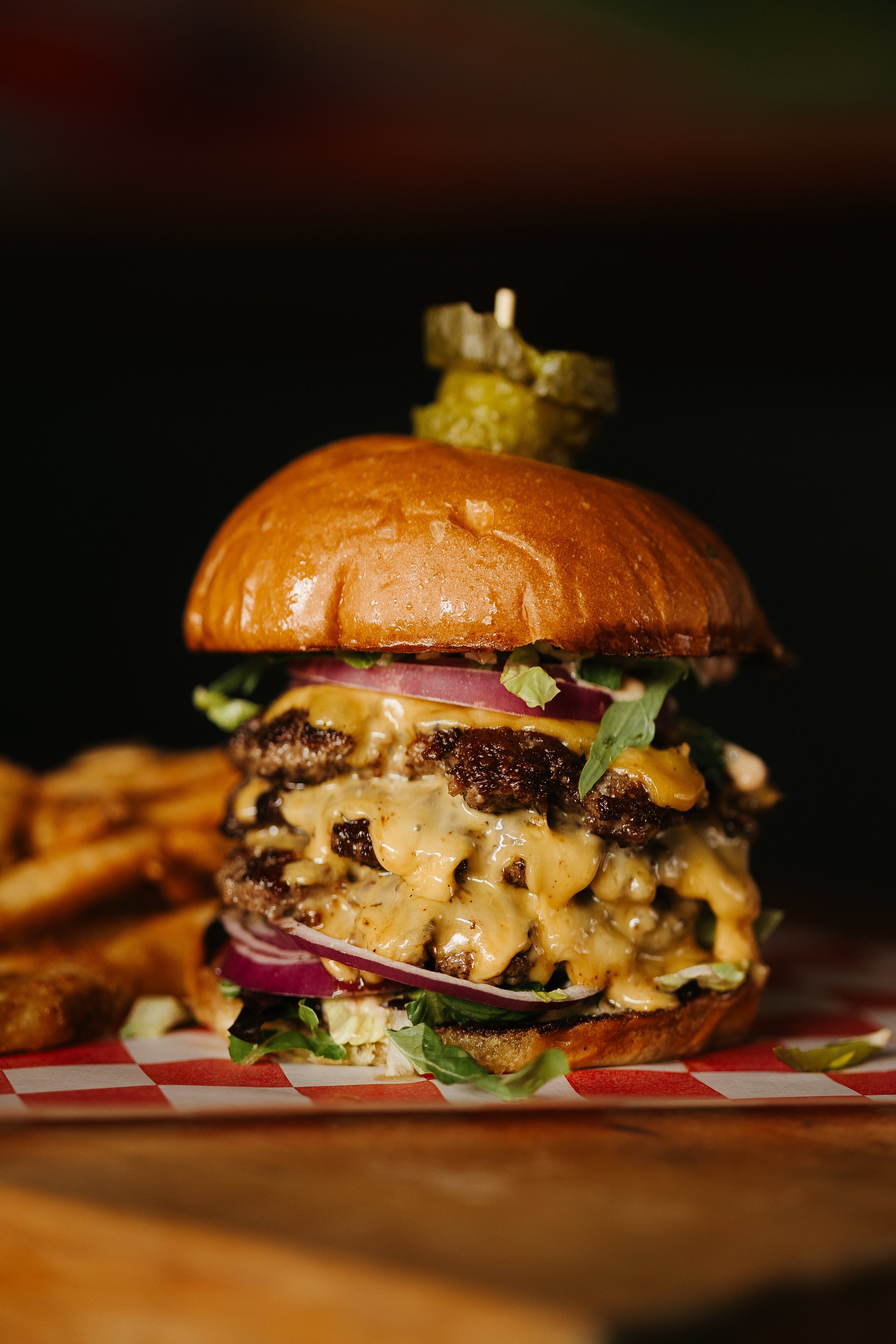 Burgers and sandwiches at Shore Points Coastal BBQ in Point Pleasant Beach, NJ