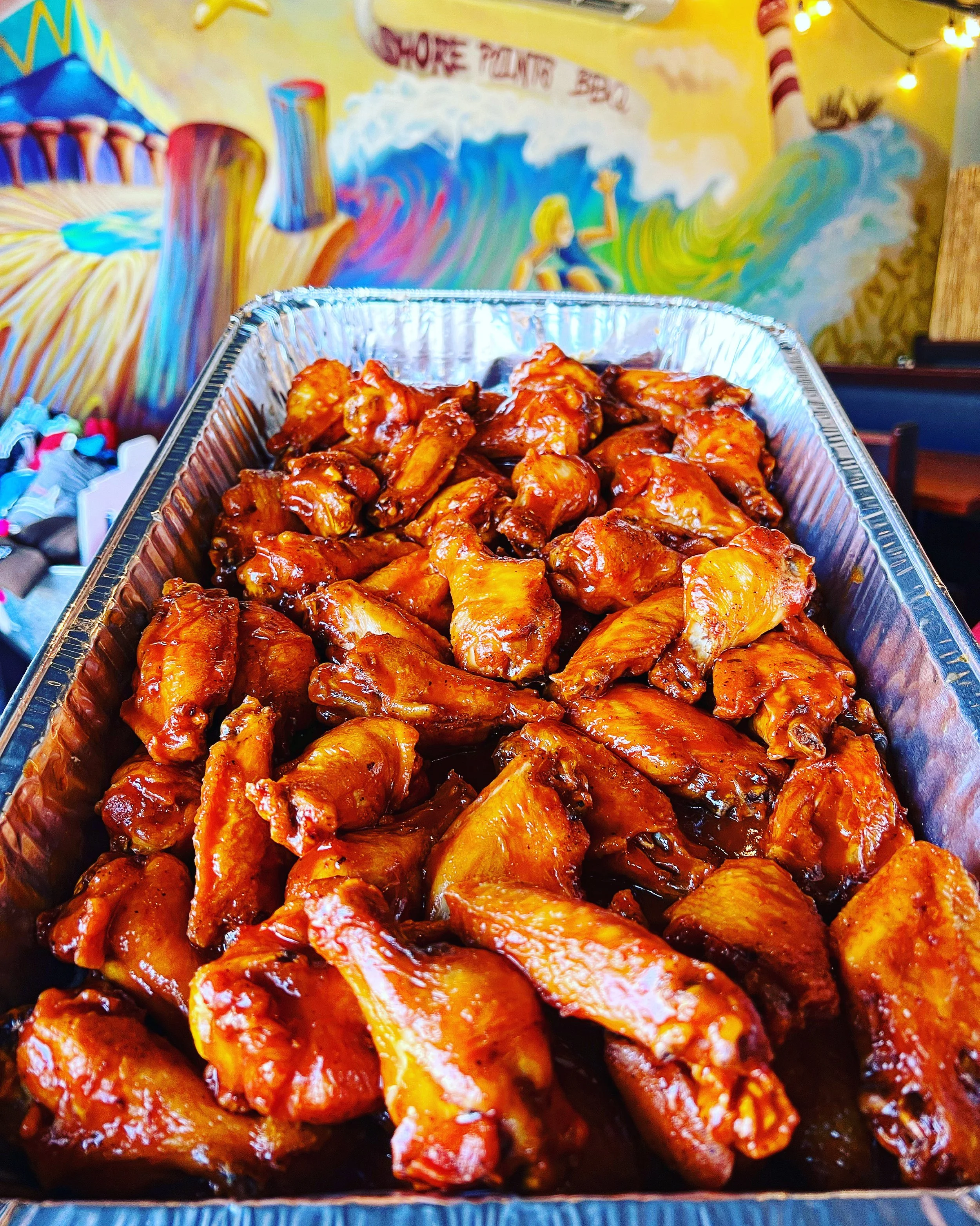 Chicken wings at Shore Points Coastal BBQ in Point Pleasant Beach, NJ