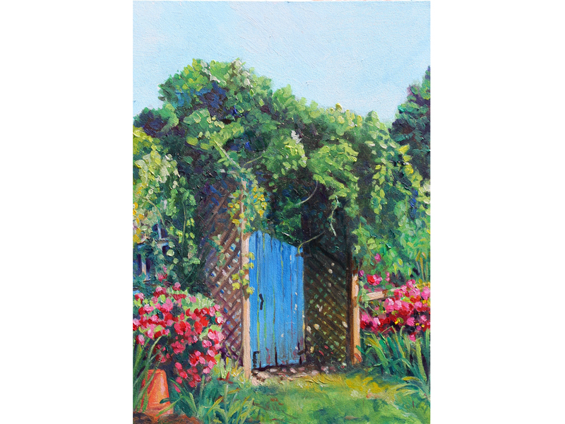 Trellis oil 5x7