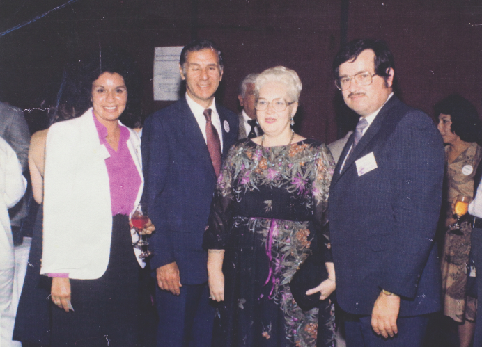 “Puente poses next to California Gov. George Deukmejian (second from left) in this undated photo. (Courtesy of The Sacramento Archives)” - Martin Kuz, Sactown Magazine, 2009