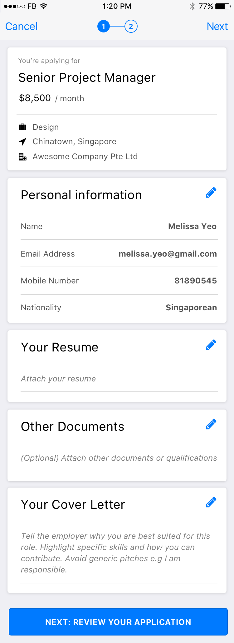 Multi-step process made simpler