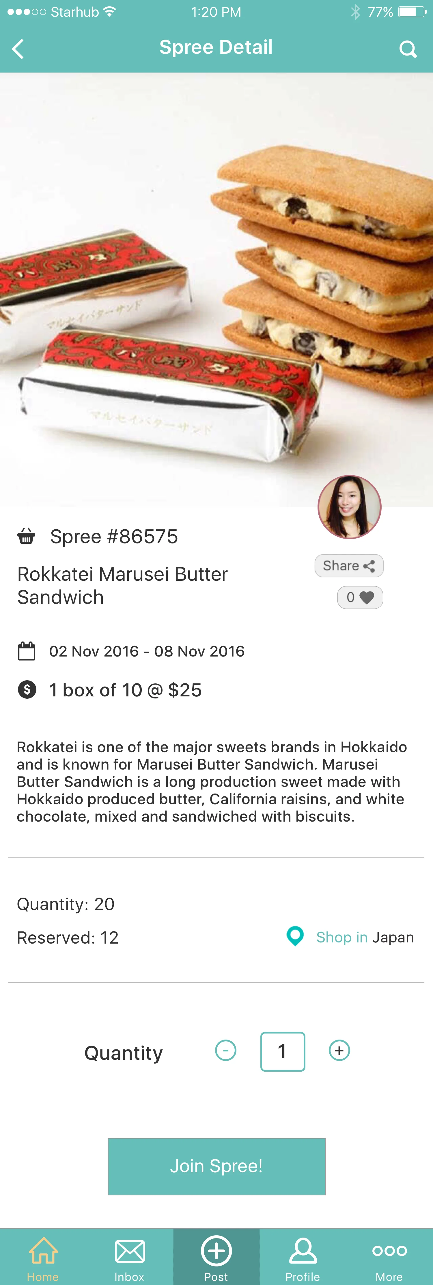 Food for Sprees
