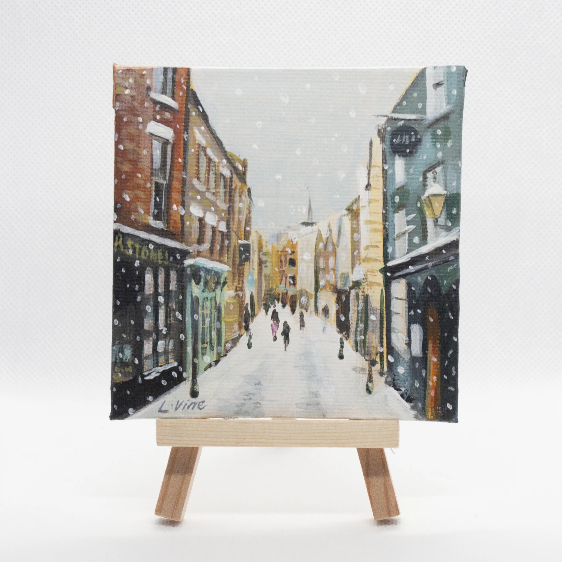 Saddlers Street, Durham - Mini Original Painting.