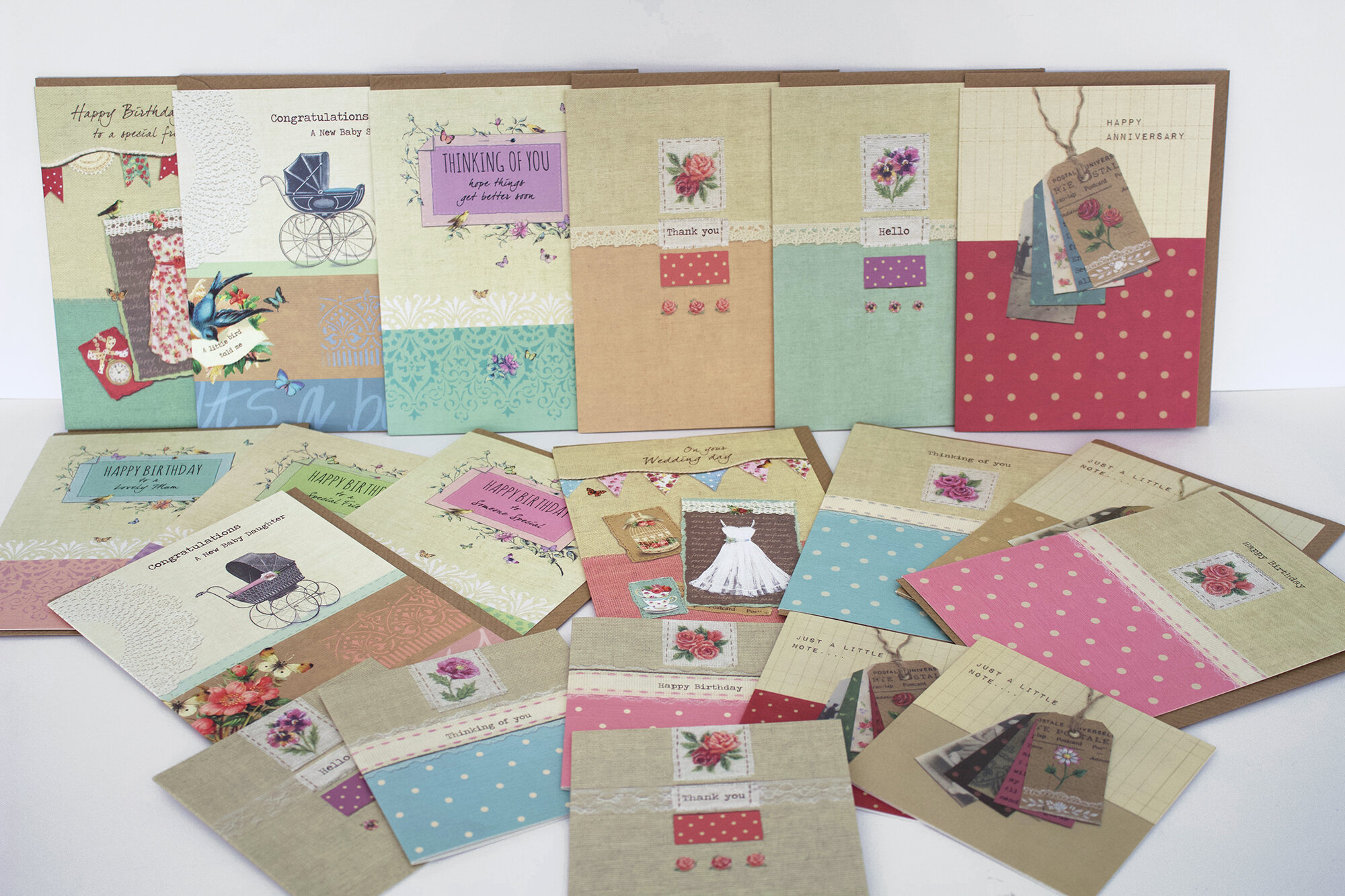 Special deal - Vintage Style Card Set of 20 Cards