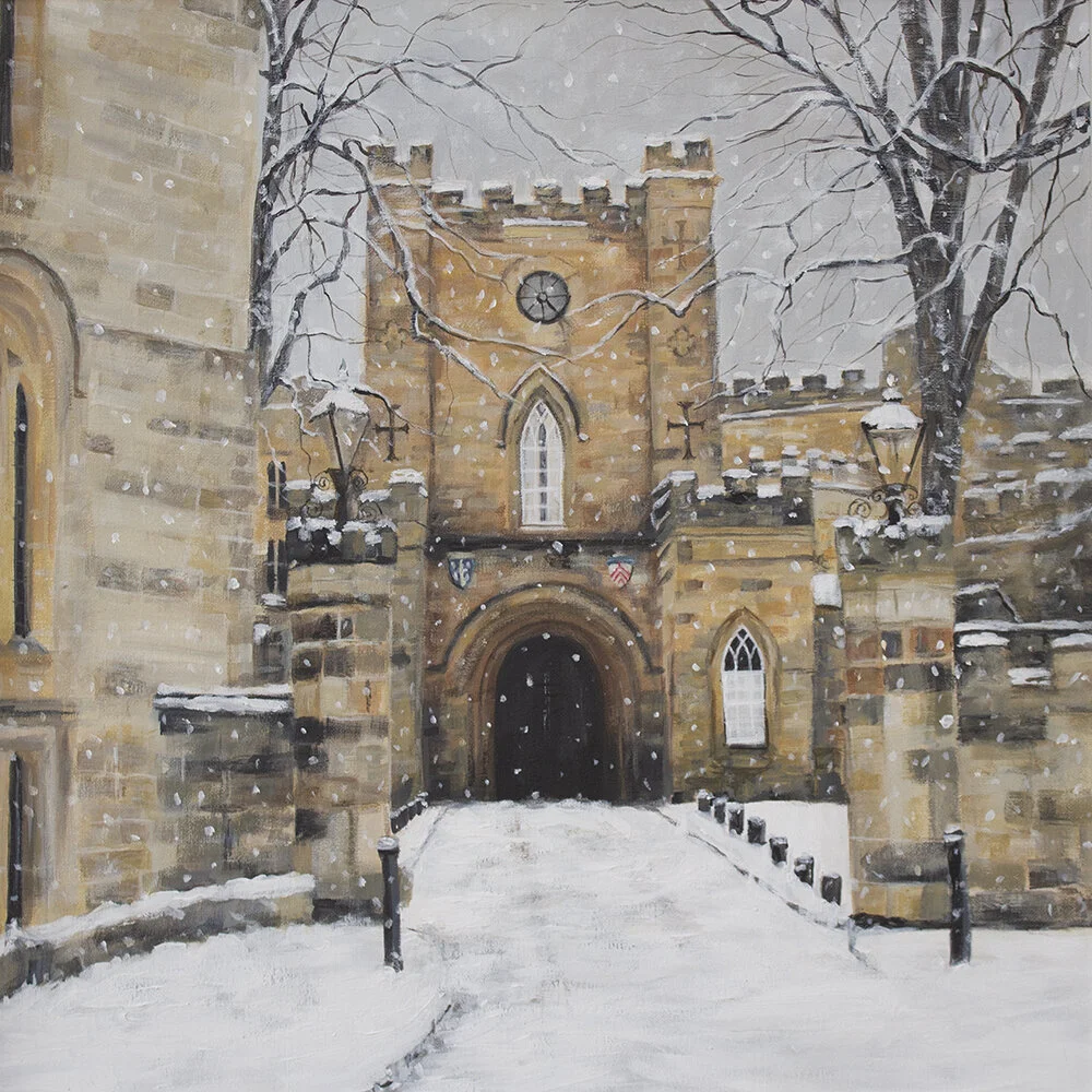FA60 Durham Castle Gatehouse- Pack of 6 Christmas Cards