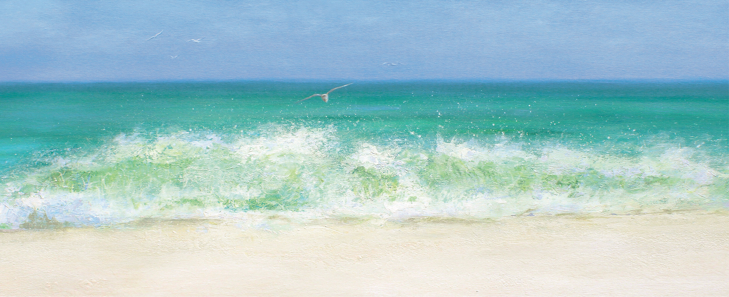 Panoramic Art Print -  Emerald Seas