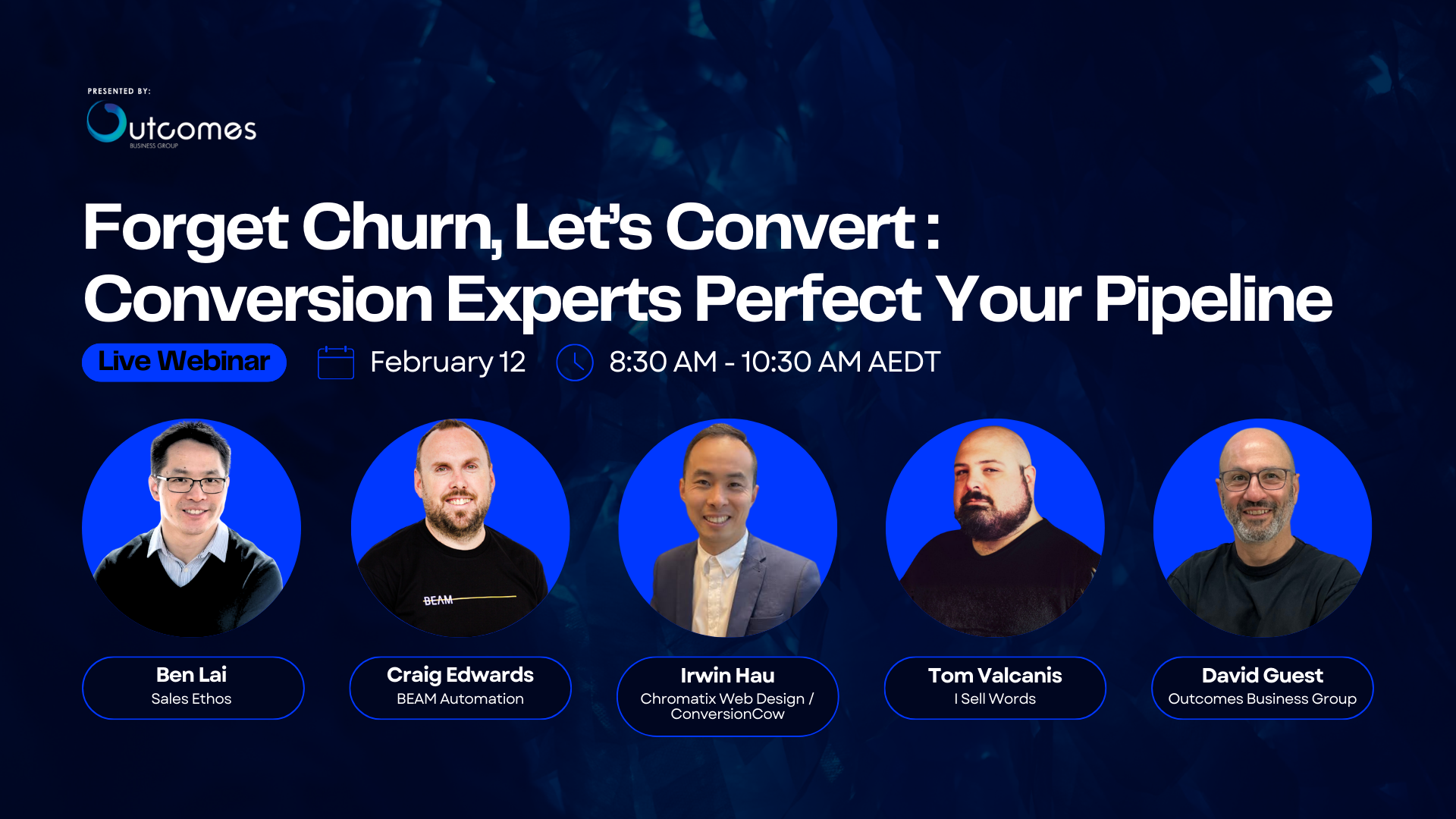 Forget Churn, Let's Convert - Conversion Rate Optimisation Webinar