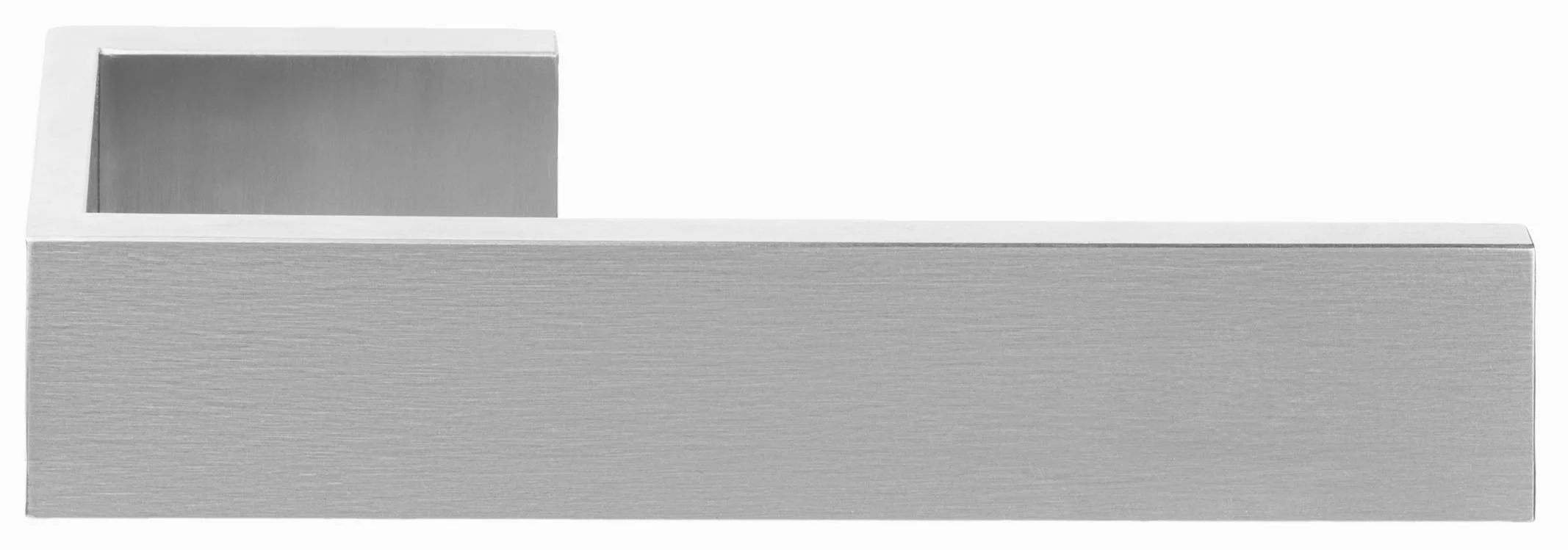 RIBBON BM101 lever handle satin stainless steel - front view.jpg