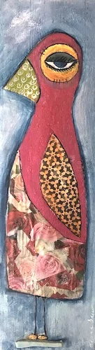 Pernilla pretended that the sideway stone was a magic carpet