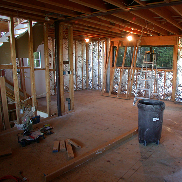 Flood restoration or potential basement playroom?