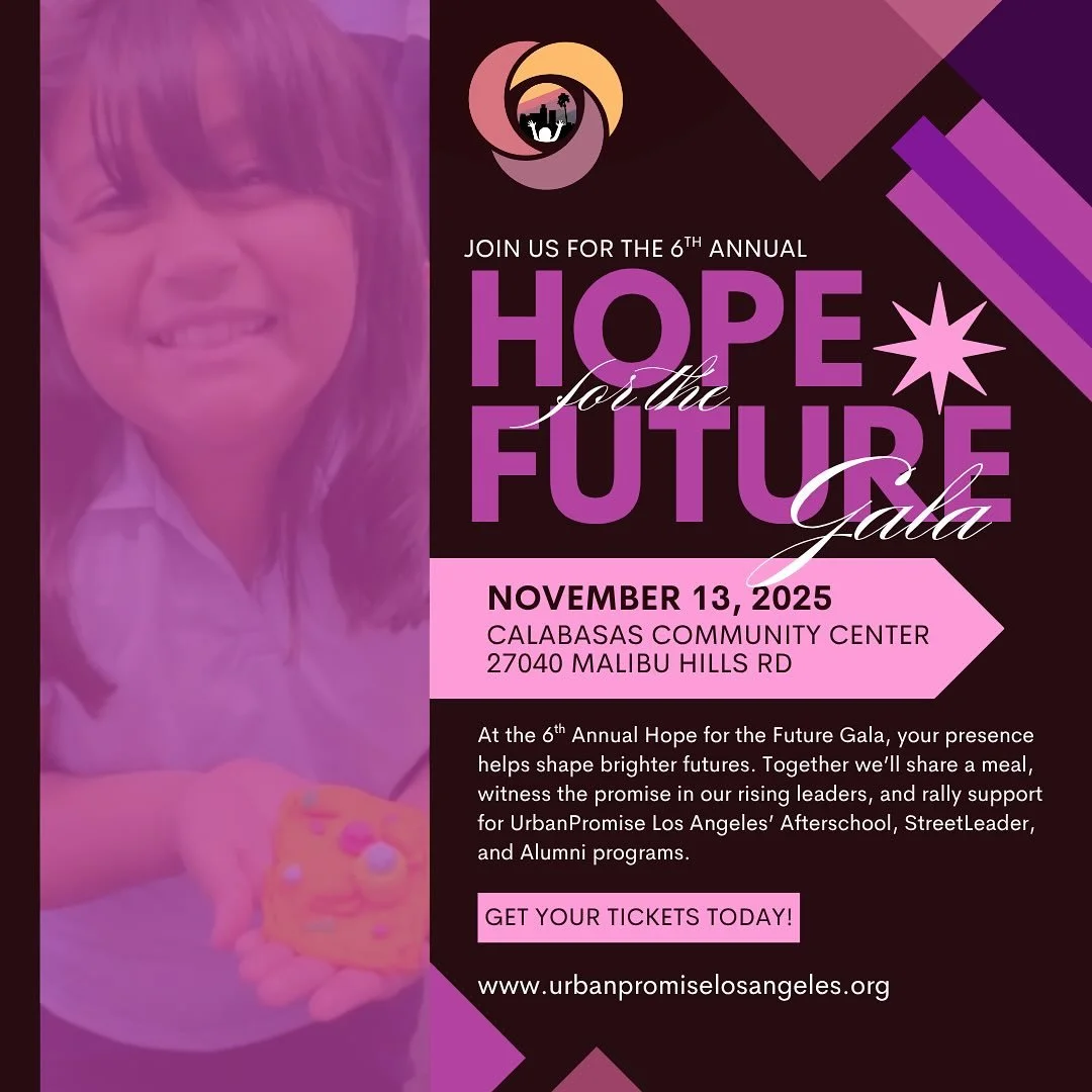 You&rsquo;re on the invite list! ✨

Grab a ticket, bring a friend, and step into a night of vision, impact, and transformation happening right here in the San Fernando Valley. 

At our 6th Annual Hope for the Future Gala, we&rsquo;re celebrating stor