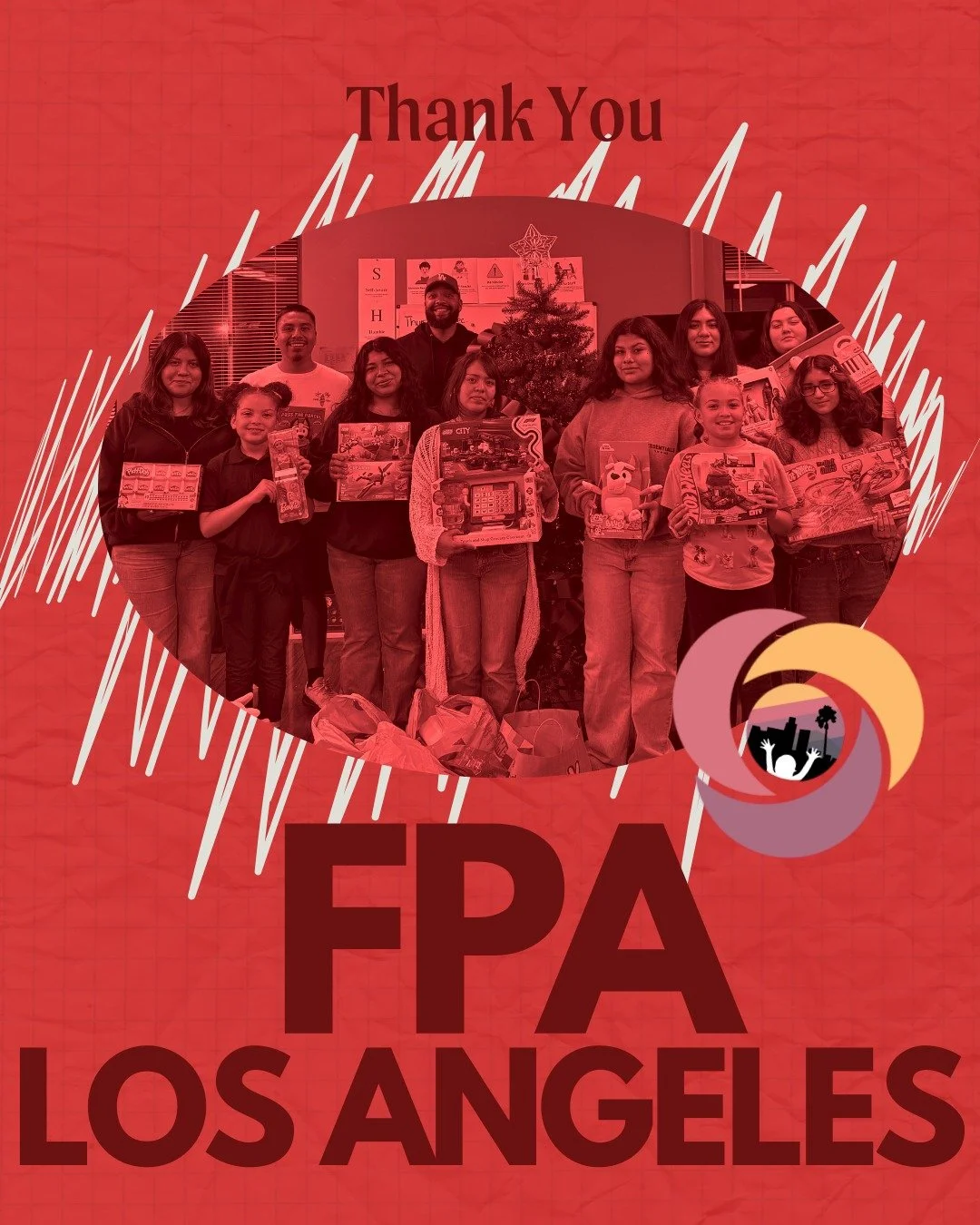 Shoutout to our toy drive sponsors! 

A huge thank you to the Financial Planners Association of Los Angeles and board member Uziel Gomez for the generosity and care behind this Christmas toy drive for all of our AfterSchool campers!

We're so gratefu