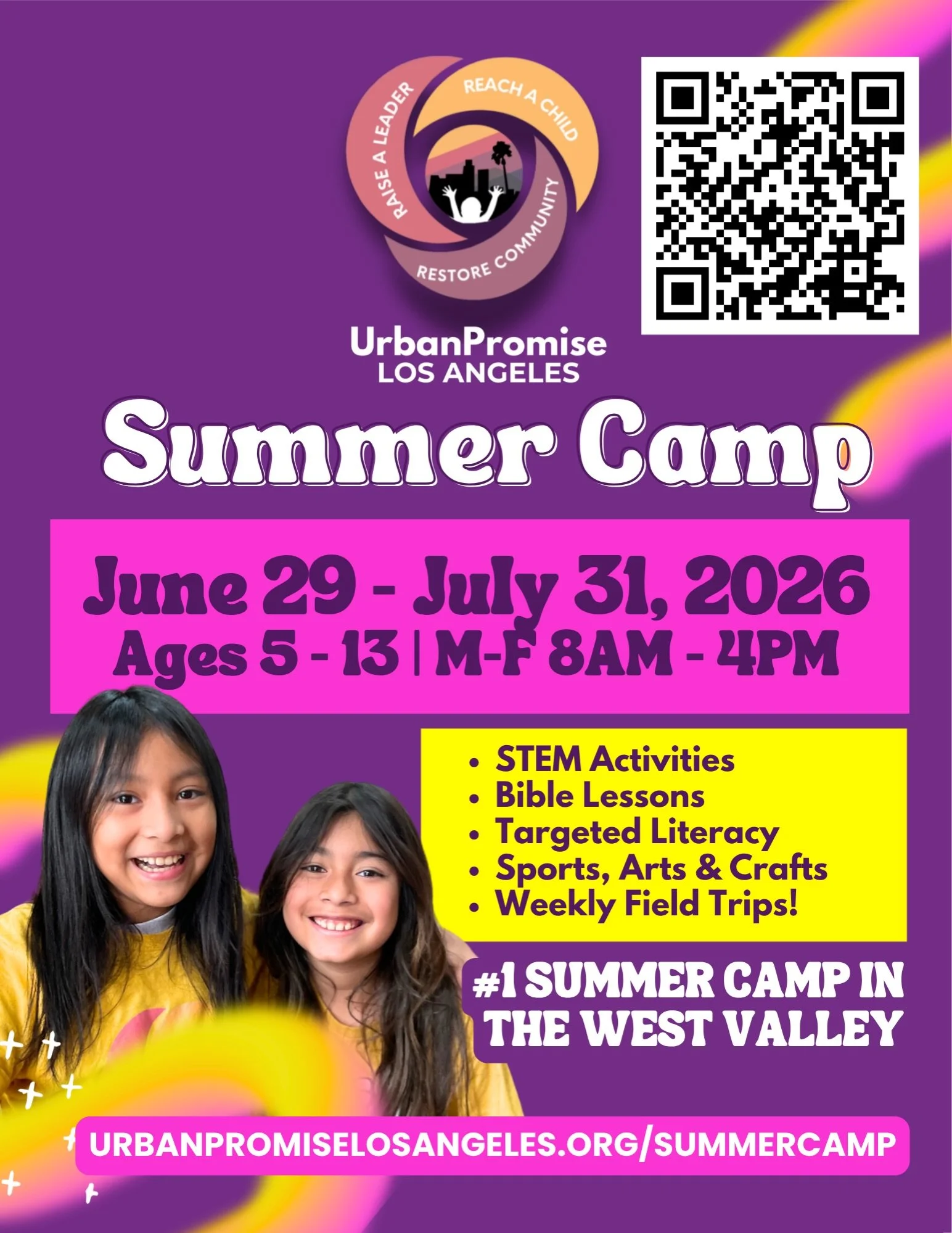 Secure your summer peace of mind today! ✌🏽✨

Have you registered for summer camp yet?